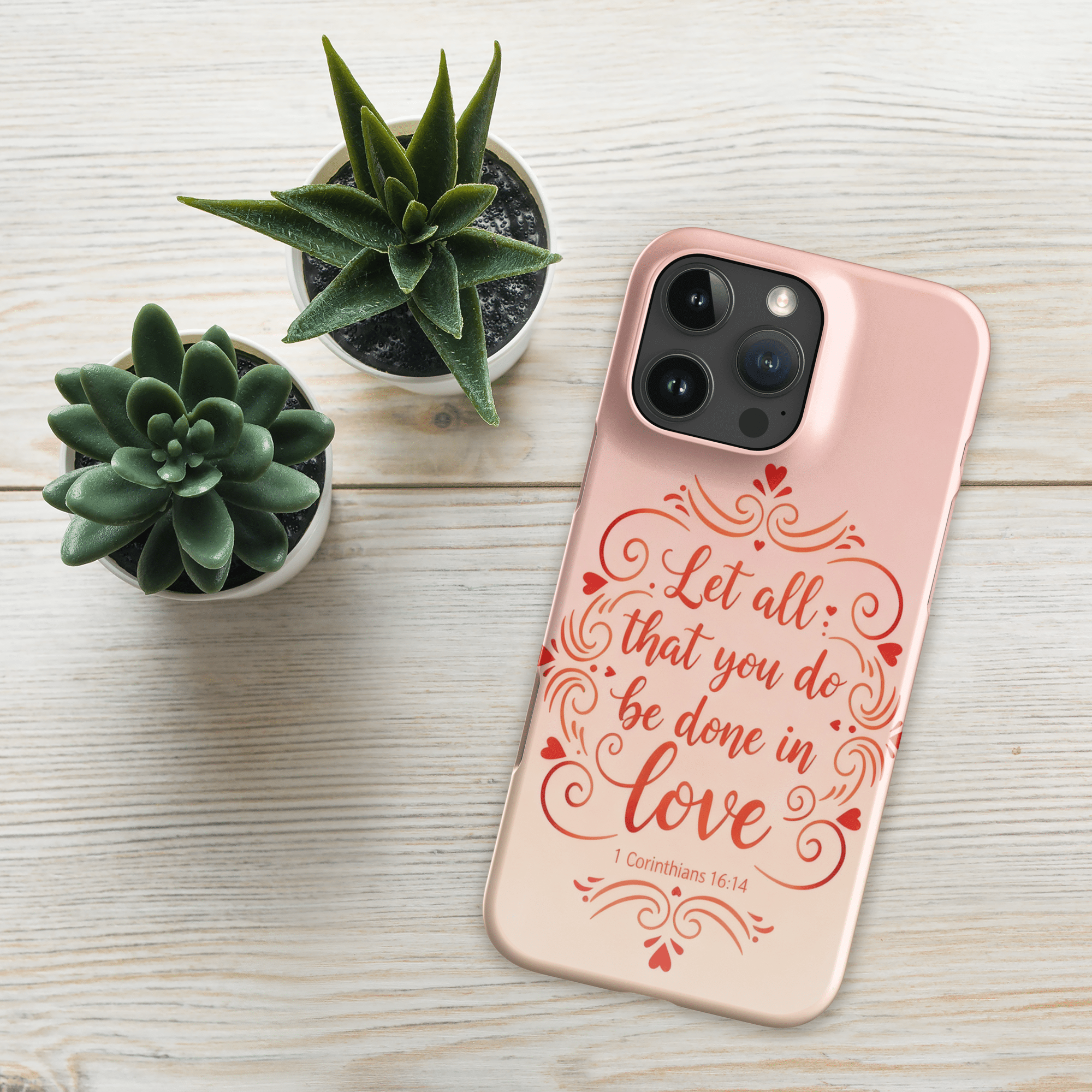 Corinthians Love Script Snap iPhone Case - Image 10