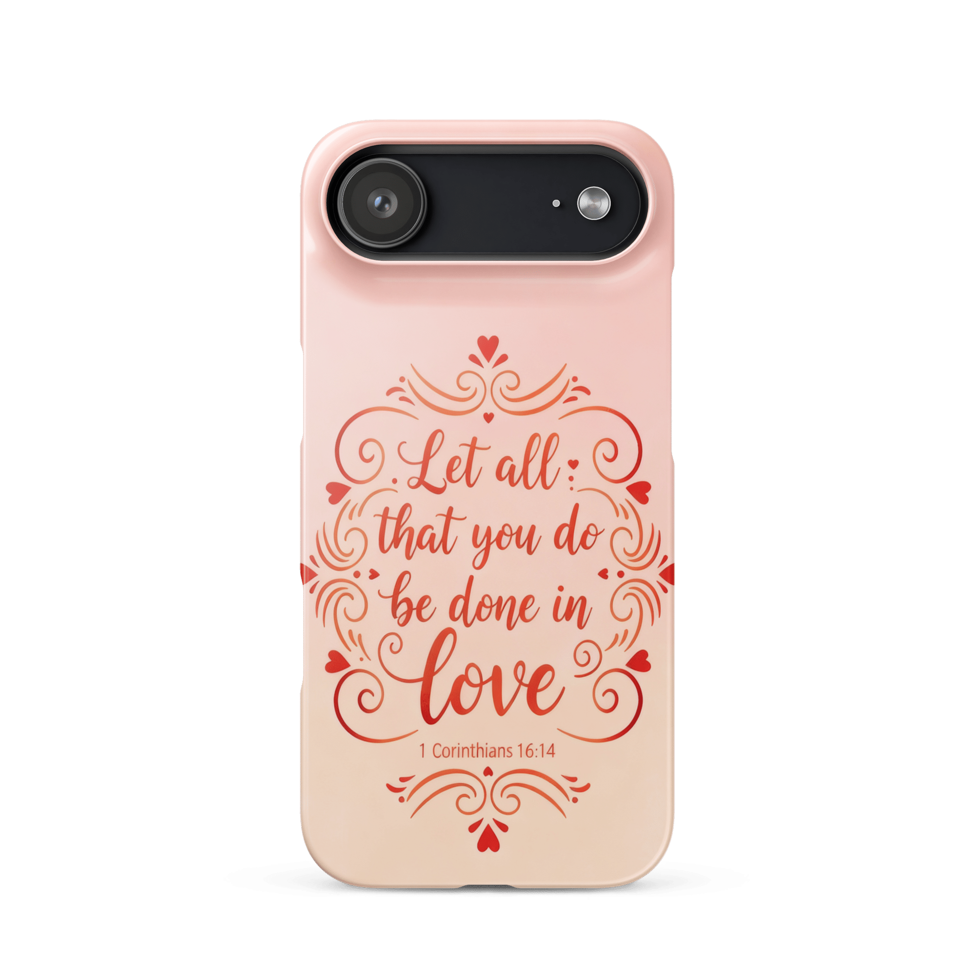 Corinthians Love Script Snap iPhone Case - Image 3