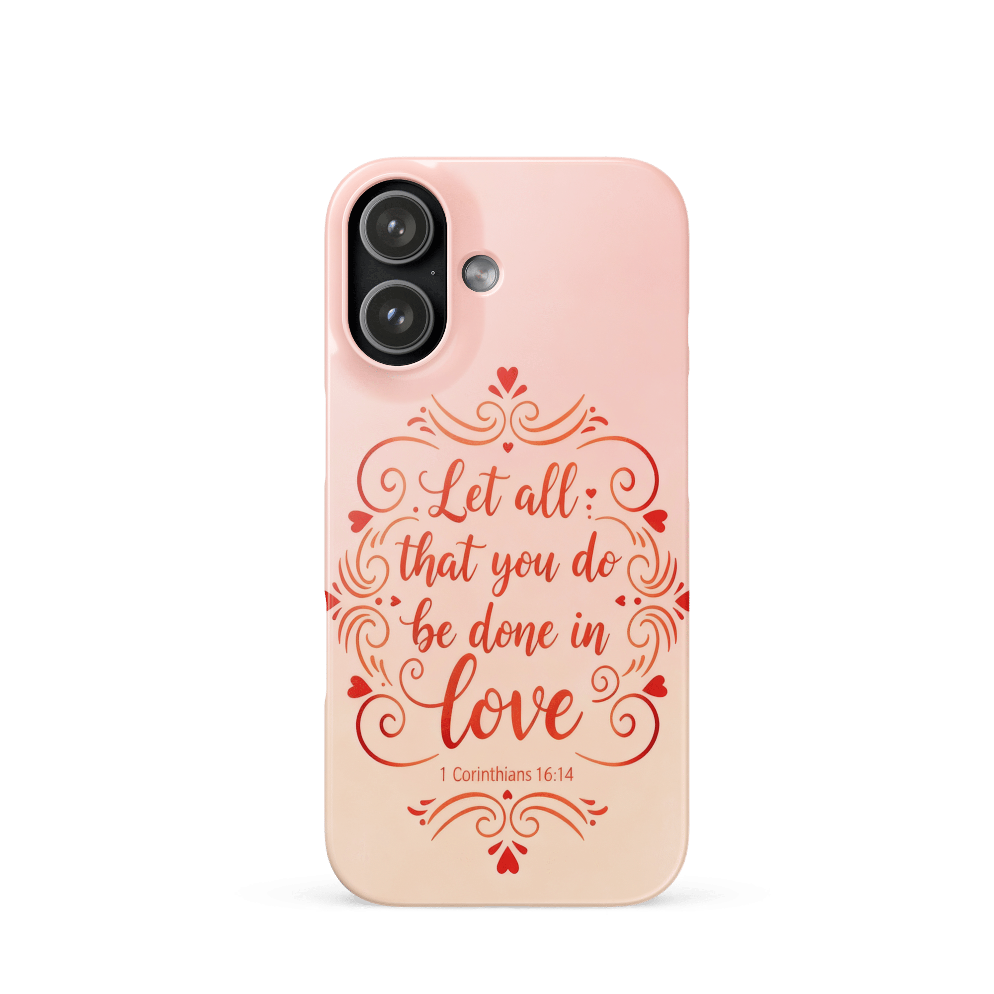Corinthians Love Script Snap iPhone Case - Image 4