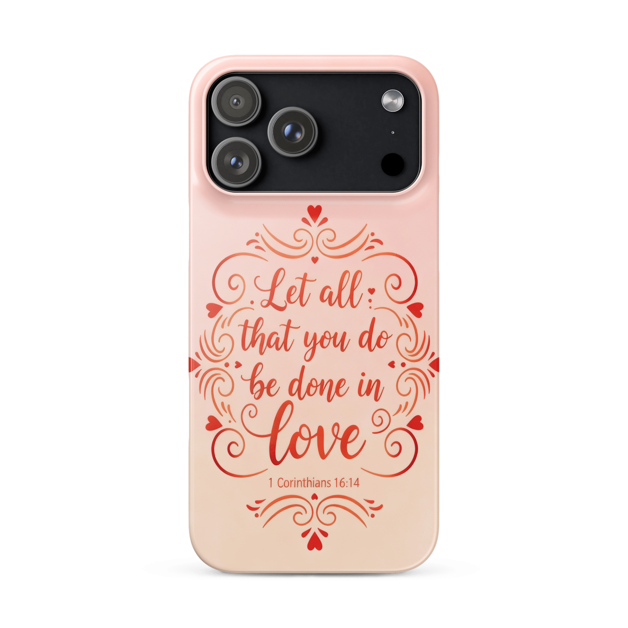 Corinthians Love Script Snap iPhone Case