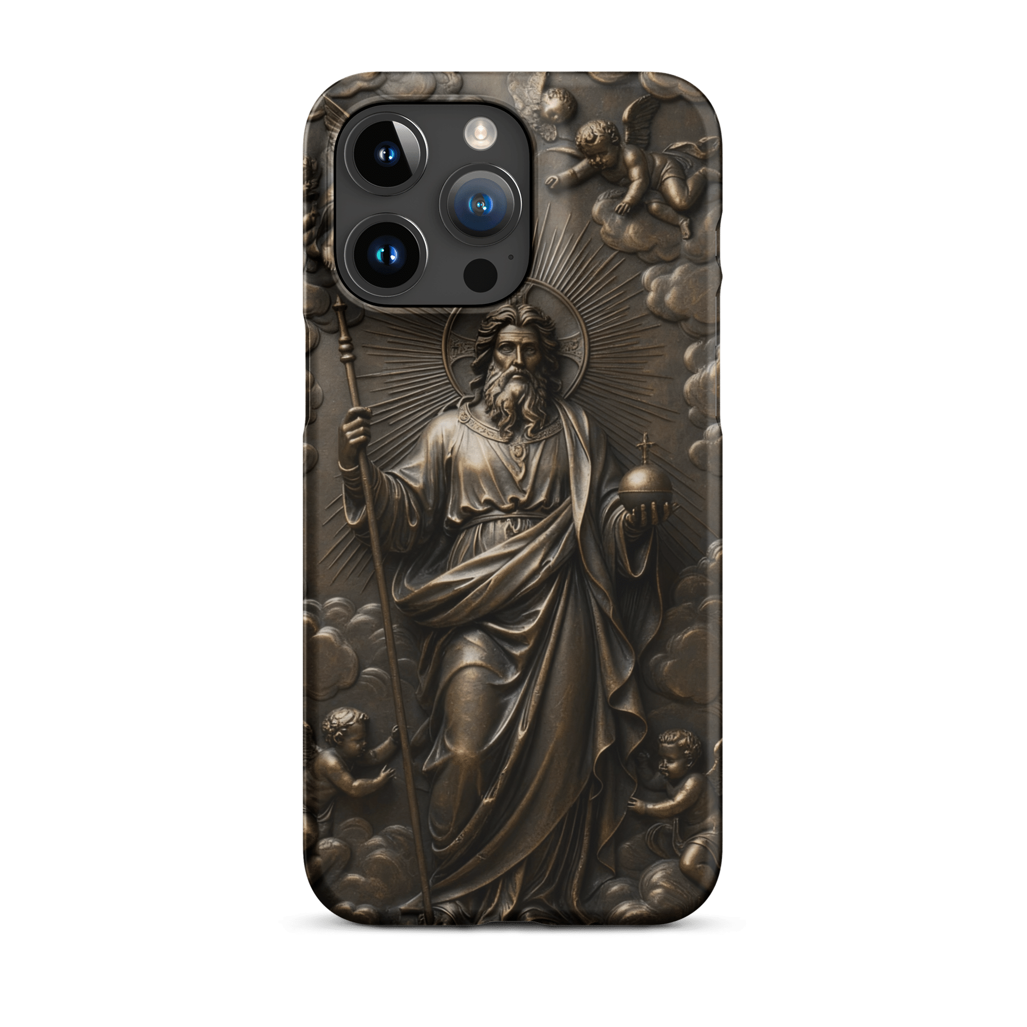 God with Angels in Heaven Snap iPhone Case - Image 9