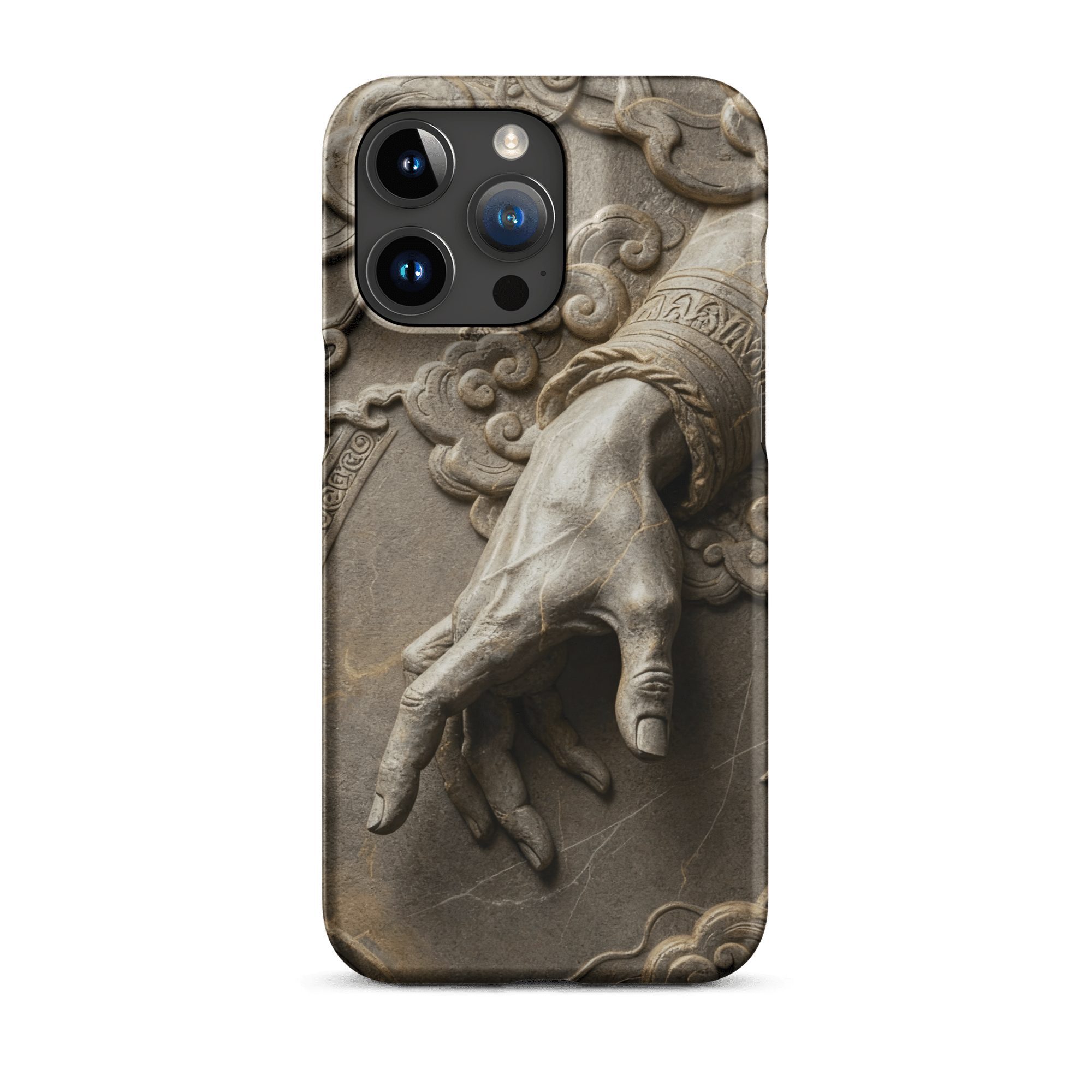 Divine Hand in Stone Clouds Snap iPhone Case - Image 9