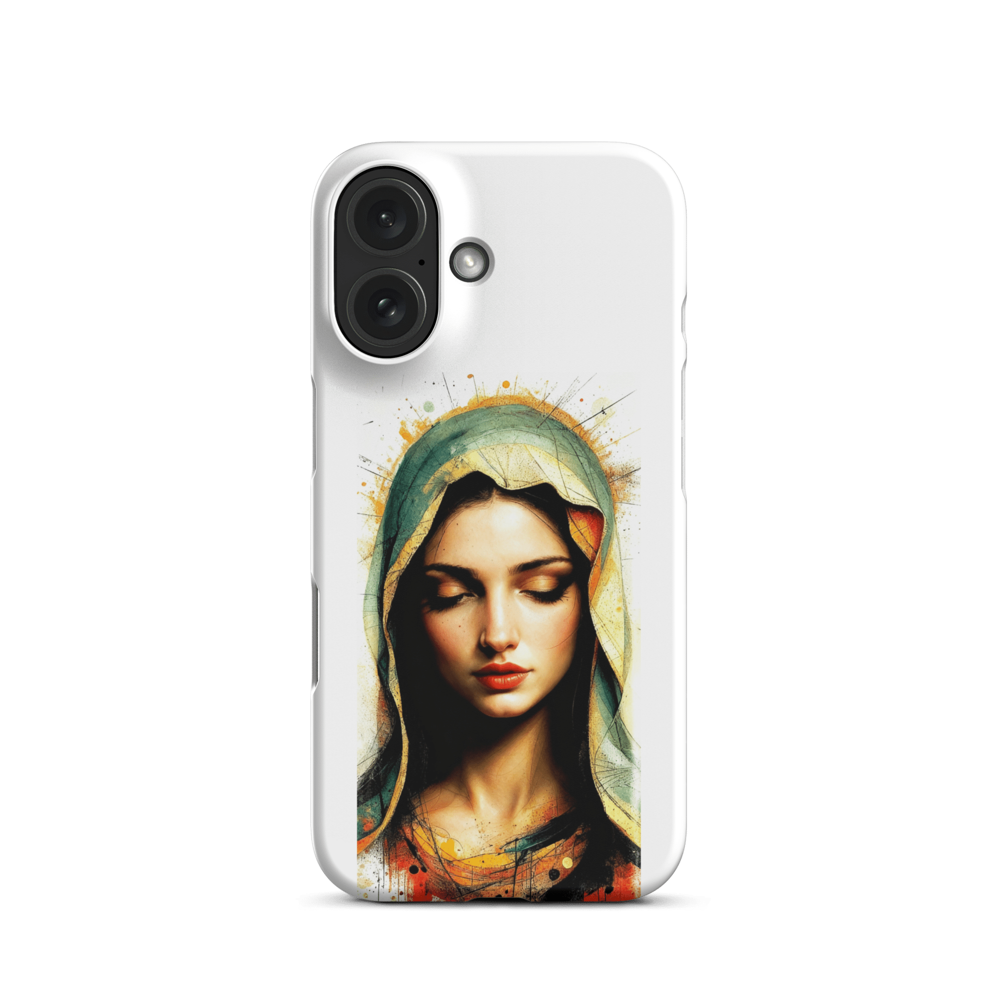 Mary of Nazareth Portrait Snap iPhone Case - Image 8