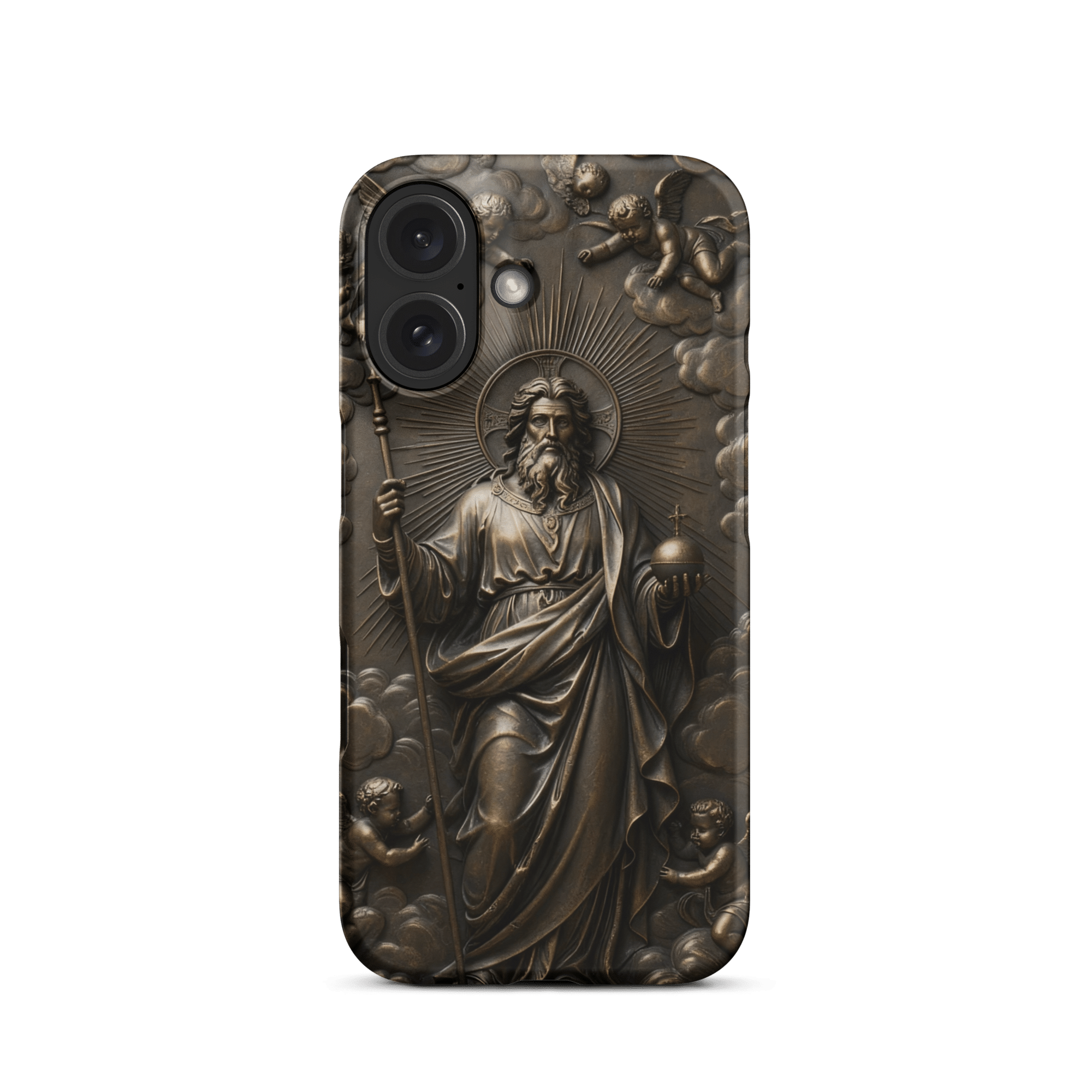 God with Angels in Heaven Snap iPhone Case - Image 8