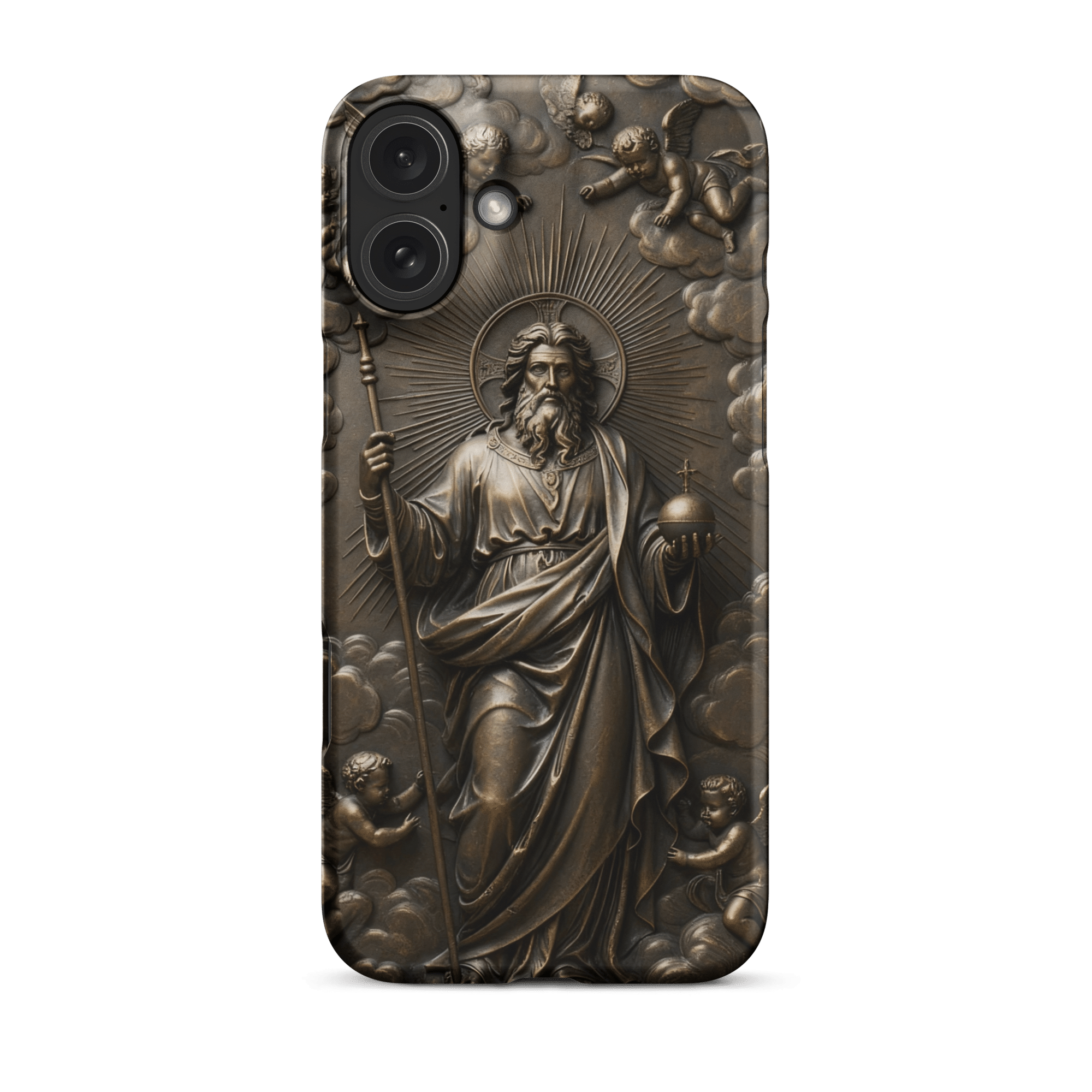 God with Angels in Heaven Snap iPhone Case - Image 7