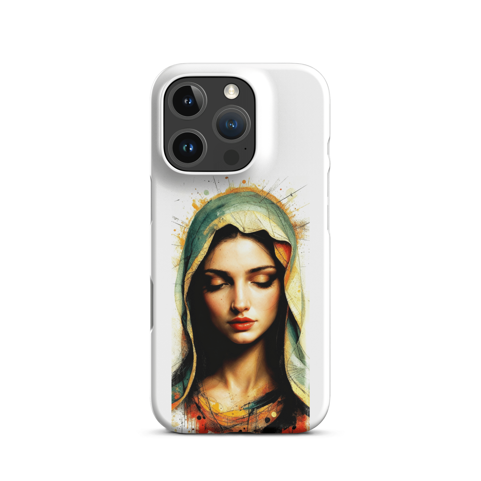 Mary of Nazareth Portrait Snap iPhone Case - Image 6