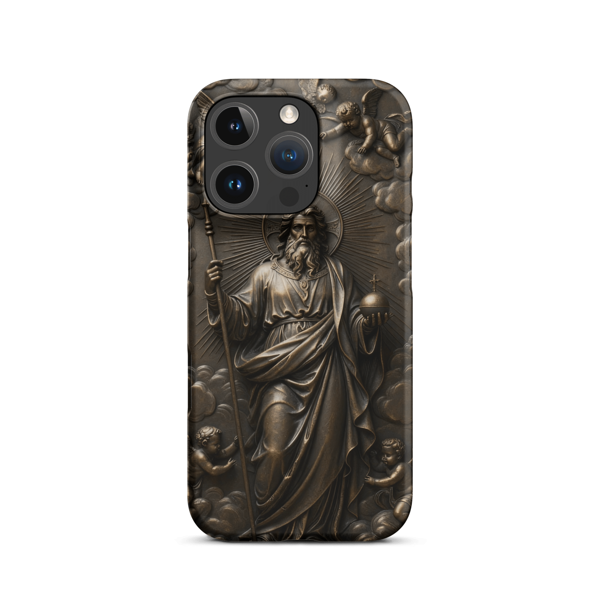 God with Angels in Heaven Snap iPhone Case - Image 6