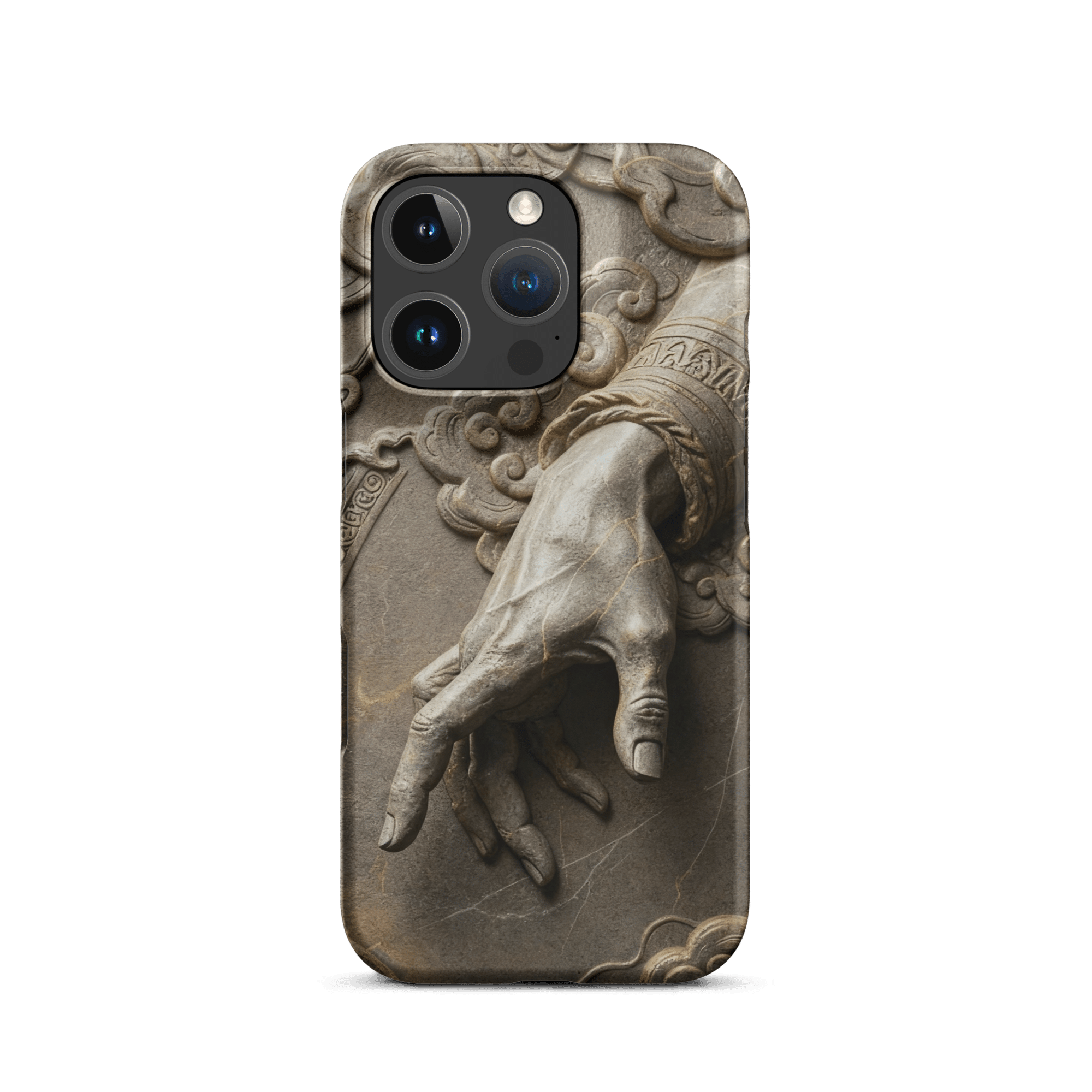 Divine Hand in Stone Clouds Snap iPhone Case - Image 6