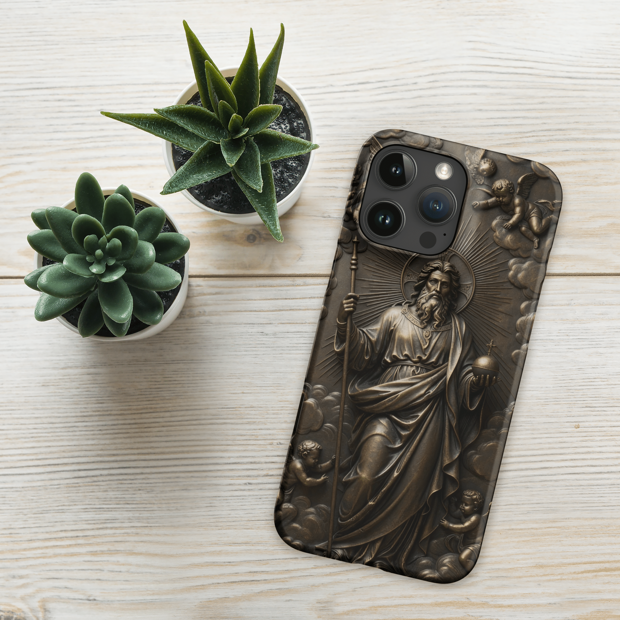 God with Angels in Heaven Snap iPhone Case - Image 10