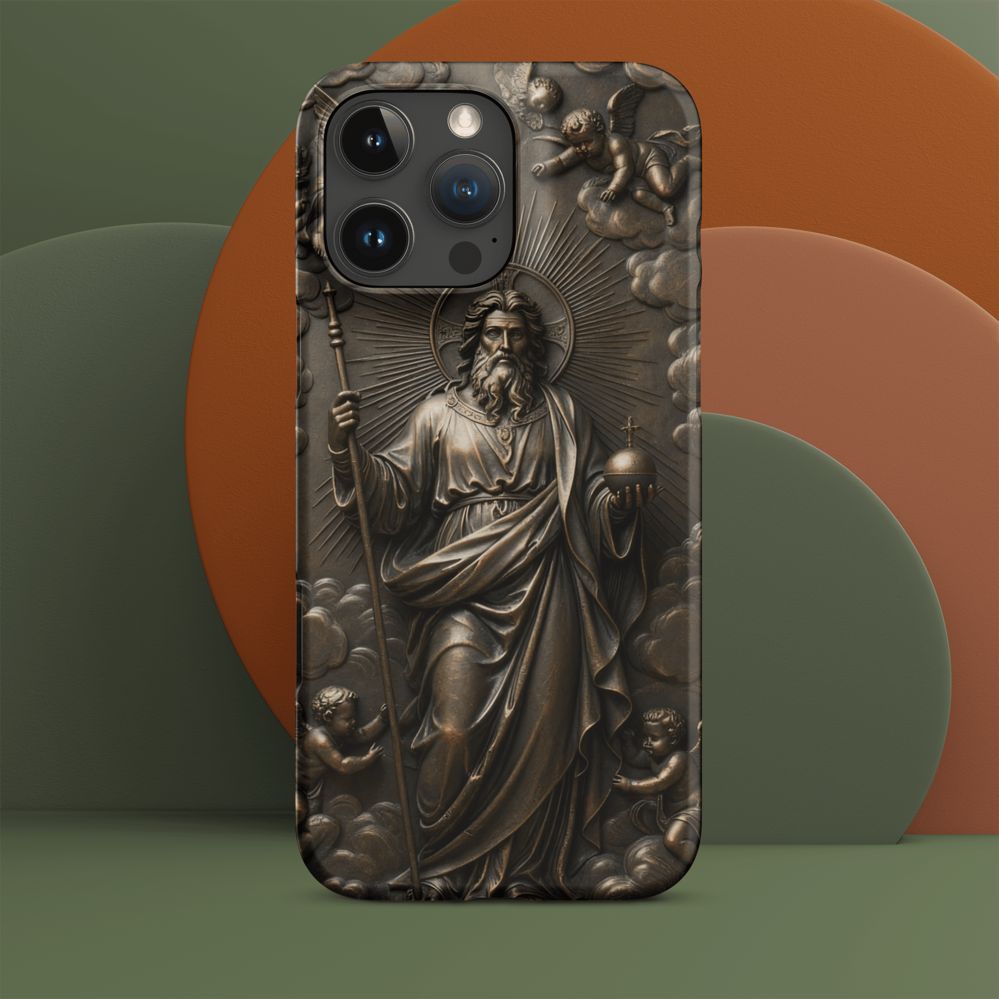 God with Angels in Heaven Snap iPhone Case - Image 11