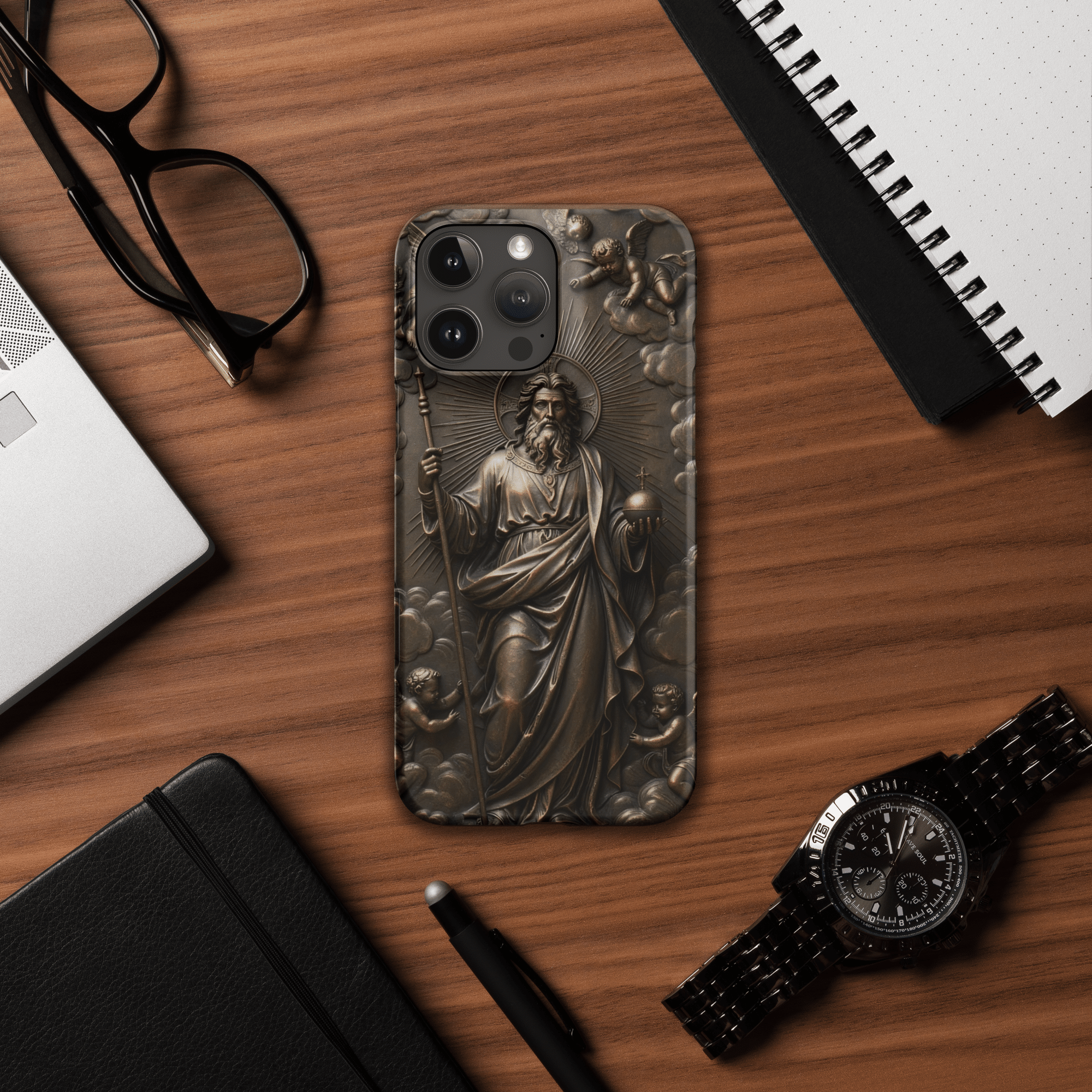 God with Angels in Heaven Snap iPhone Case - Image 12