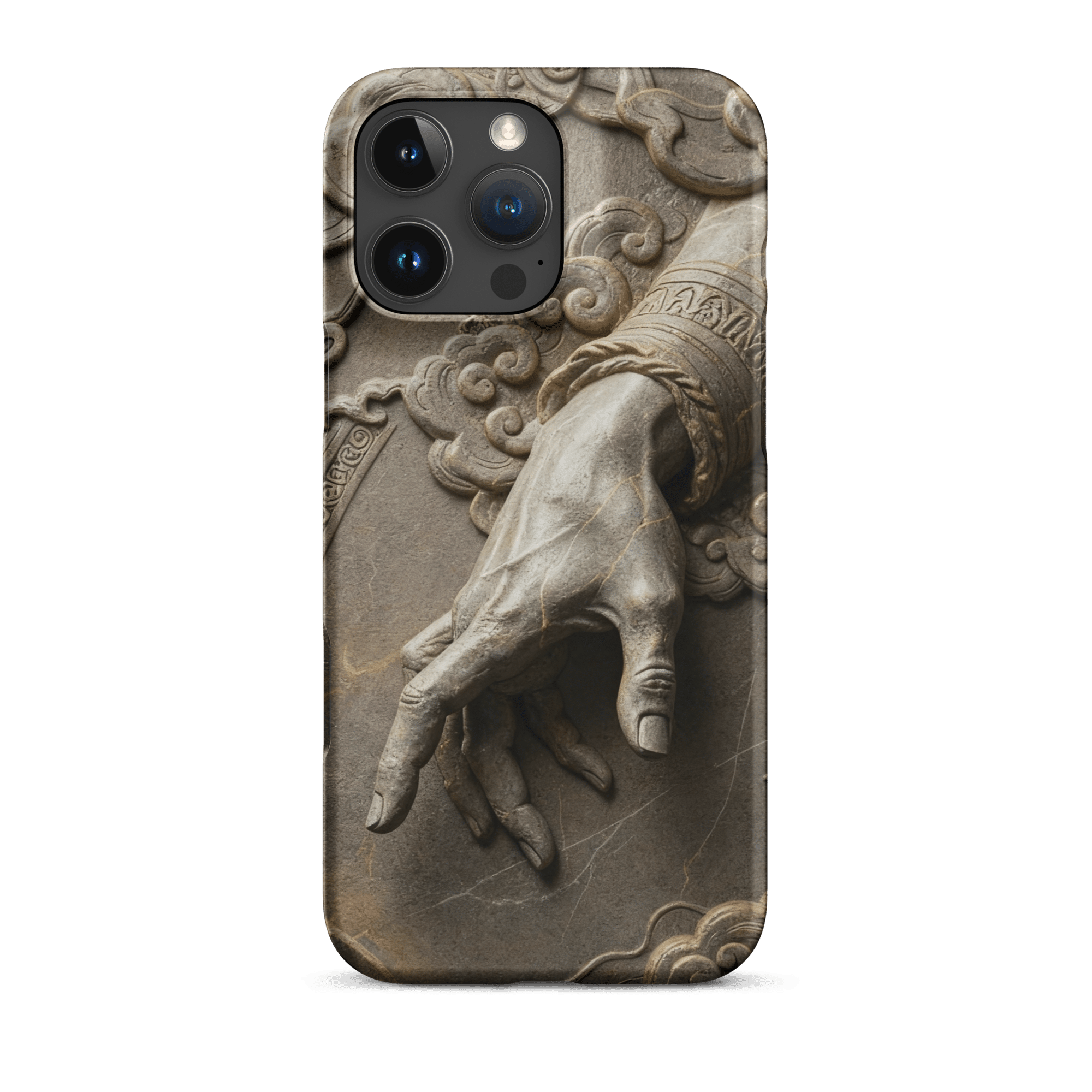 Divine Hand in Stone Clouds Snap iPhone Case - Image 5