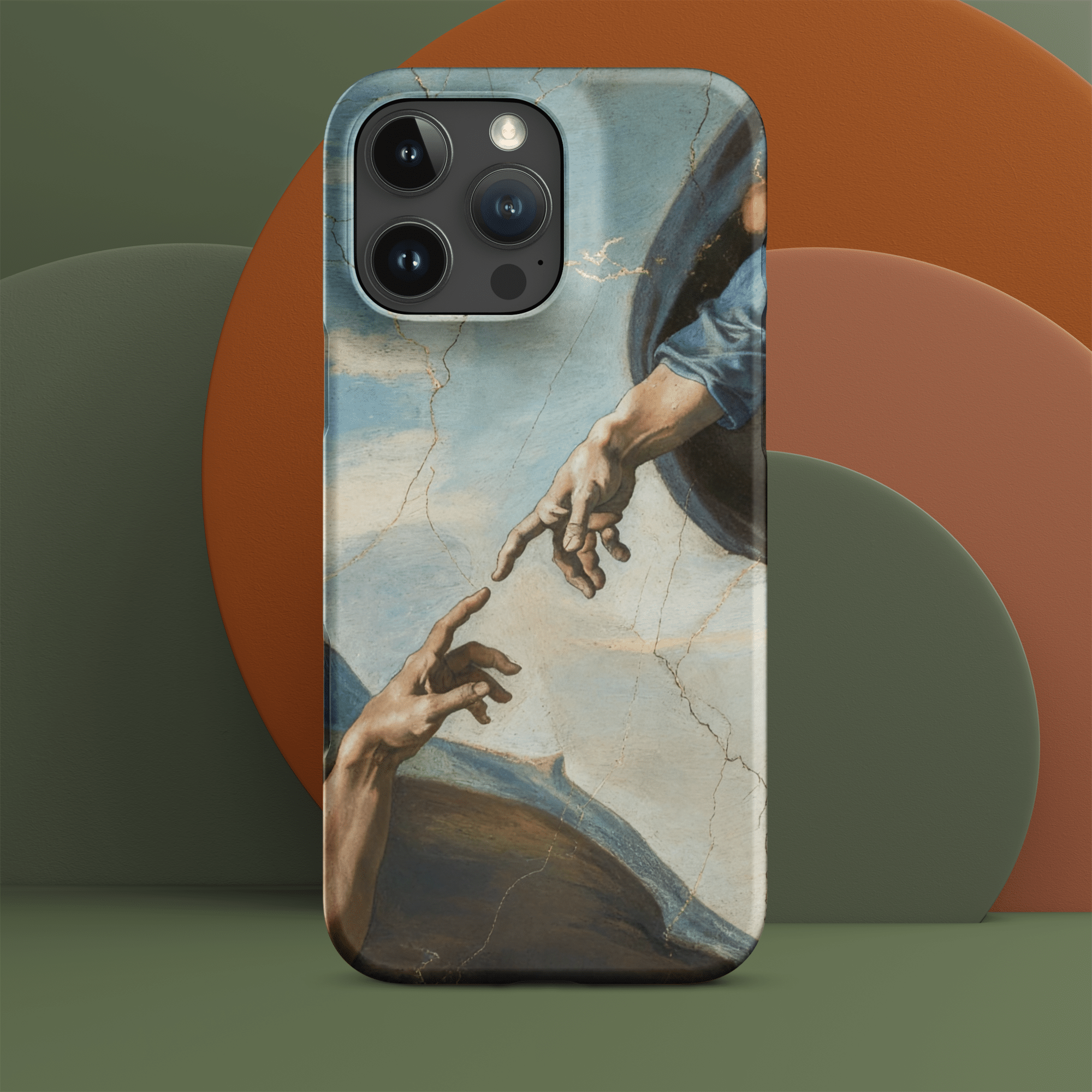 Creation of Adam Hands of God Snap iPhone Case - Image 11