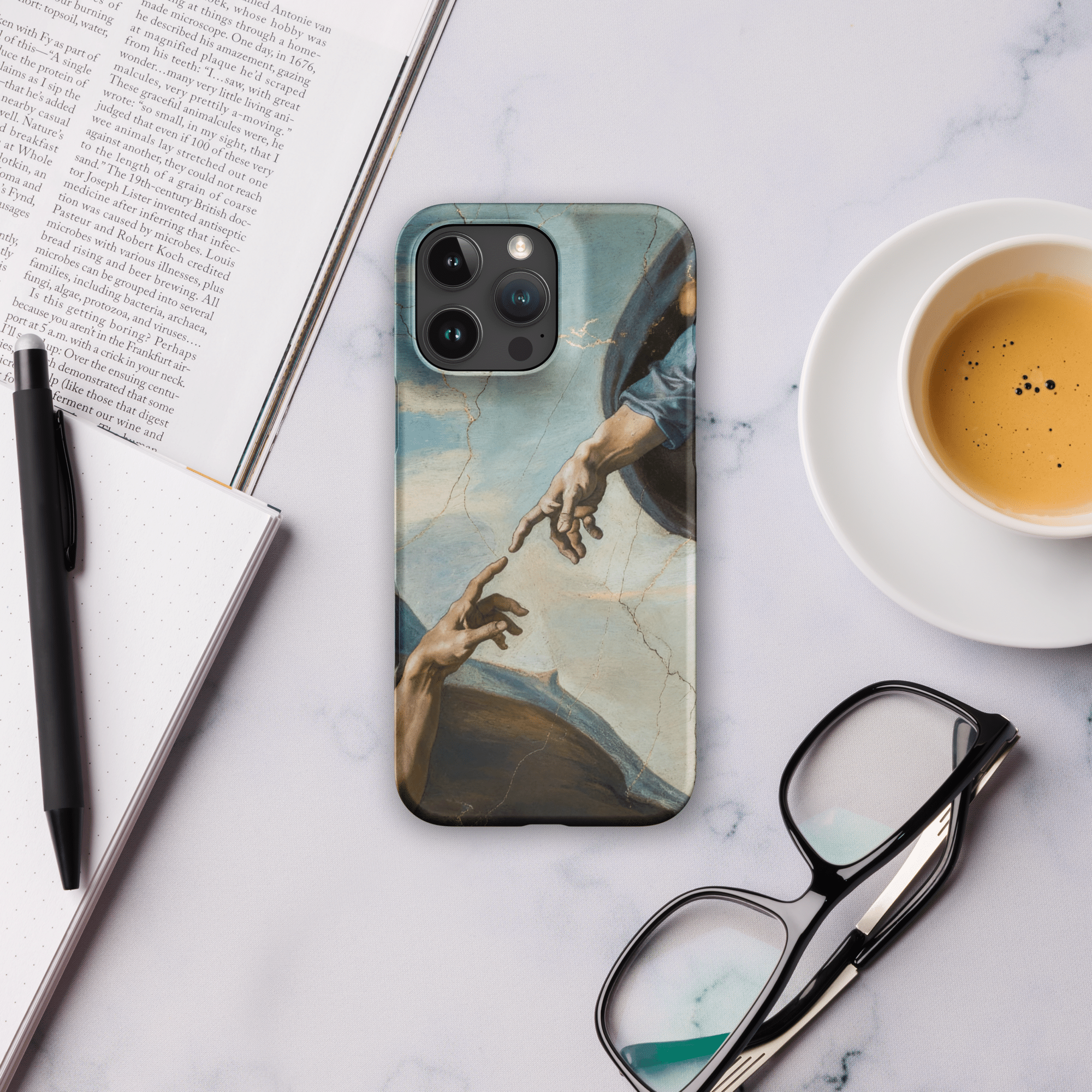 Creation of Adam Hands of God Snap iPhone Case - Image 12