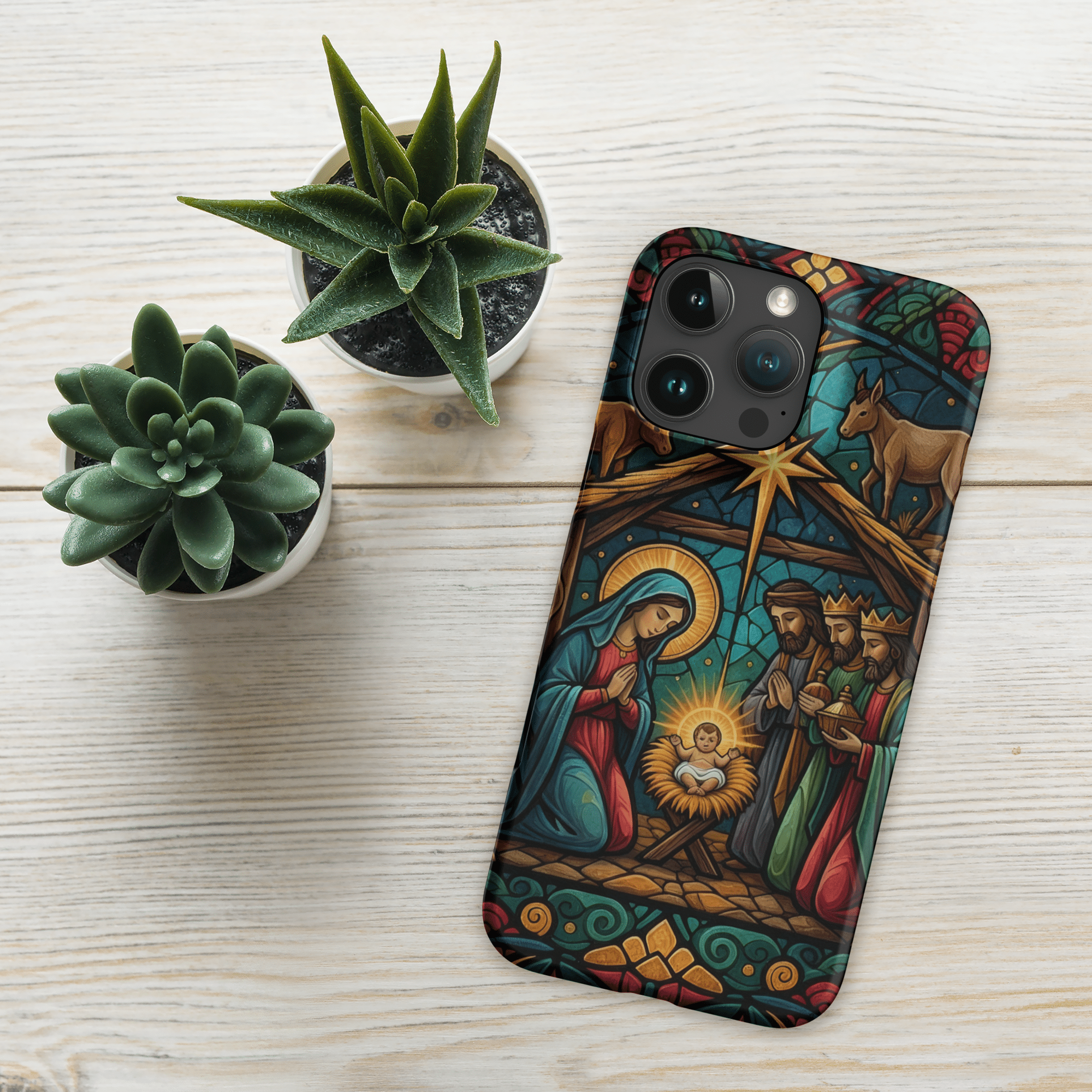 Nativity of Jesus with Wise Men Snap iPhone Case - Image 12