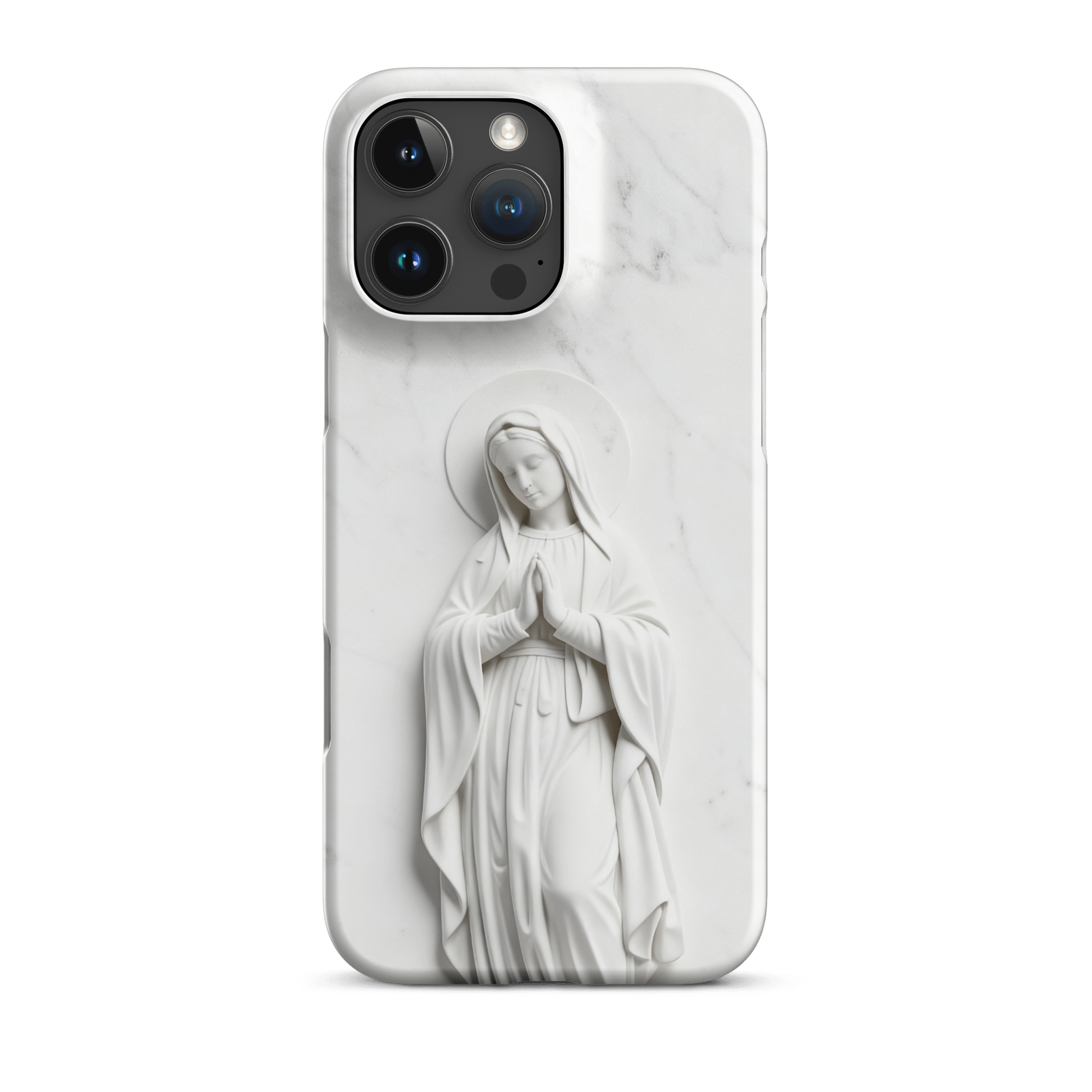 Virgin Mary Marble Snap iPhone Case
