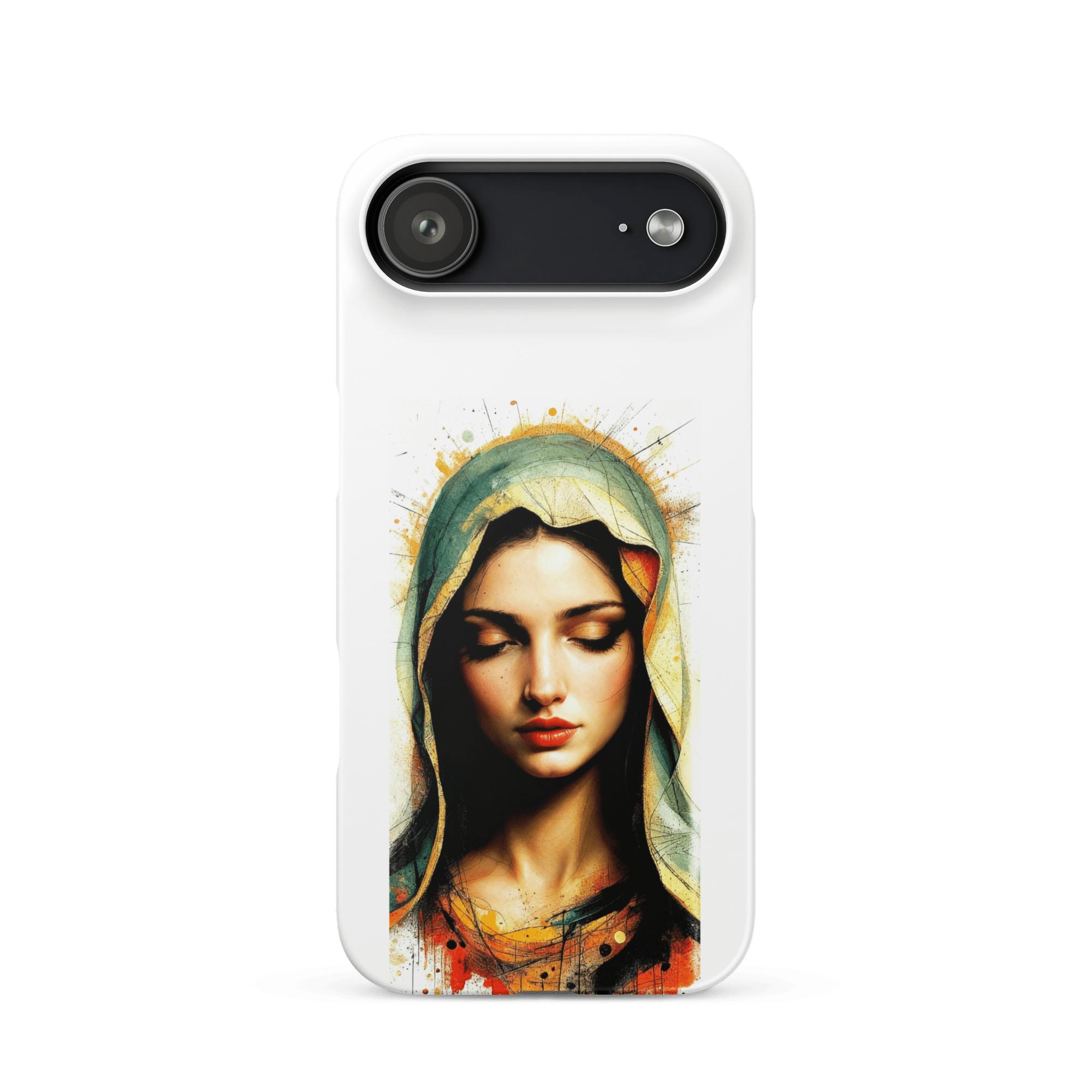 Mary of Nazareth Portrait Snap iPhone Case - Image 4