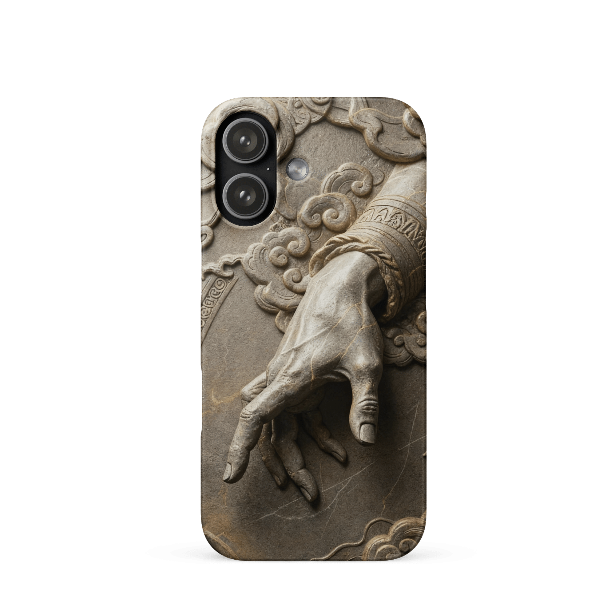 Divine Hand in Stone Clouds Snap iPhone Case - Image 4