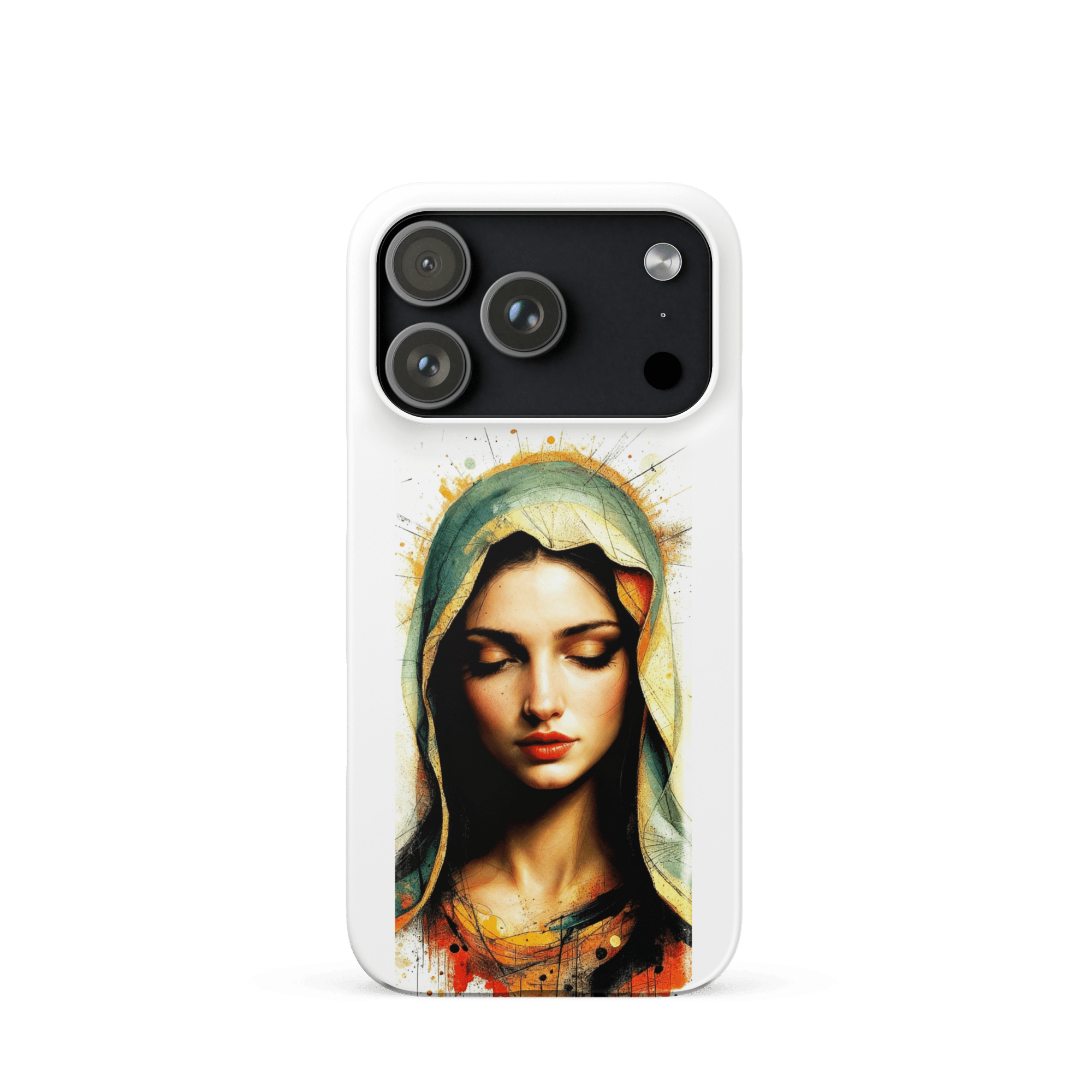 Mary of Nazareth Portrait Snap iPhone Case - Image 3