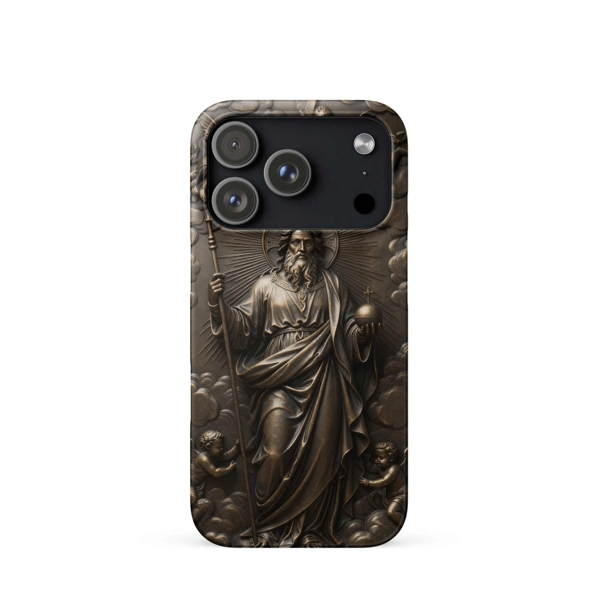God with Angels in Heaven Snap iPhone Case - Image 2