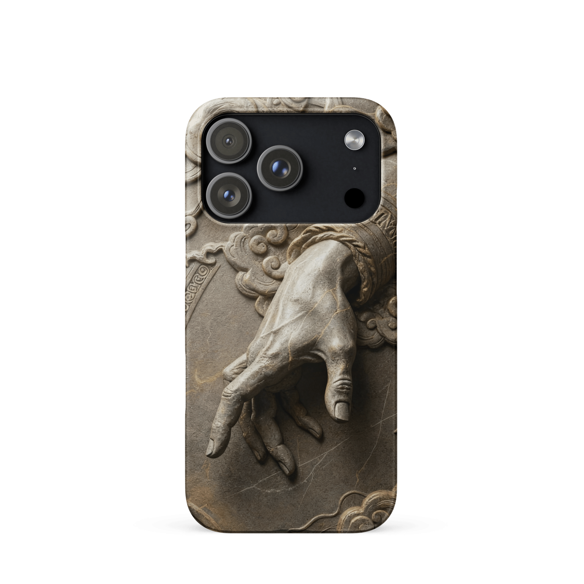 Divine Hand in Stone Clouds Snap iPhone Case - Image 2