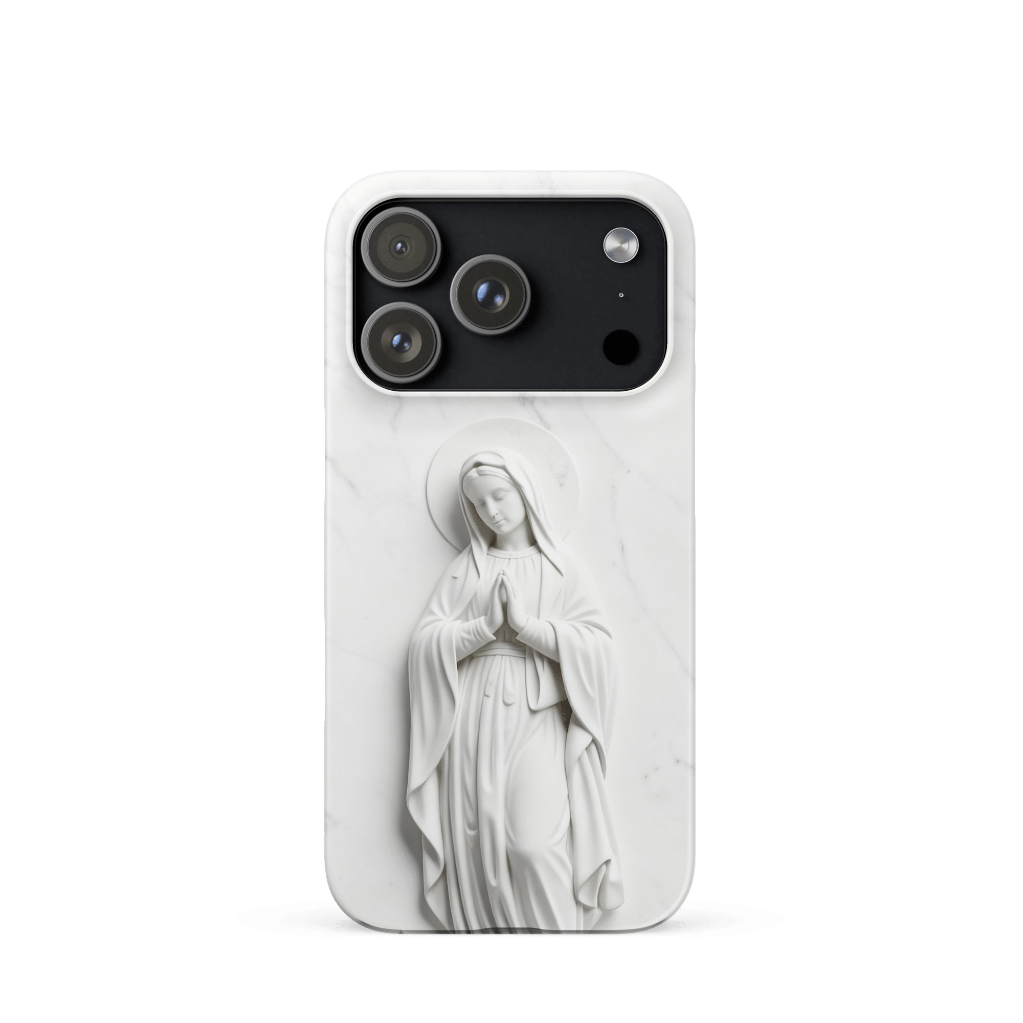 Virgin Mary Marble Snap iPhone Case - Image 3