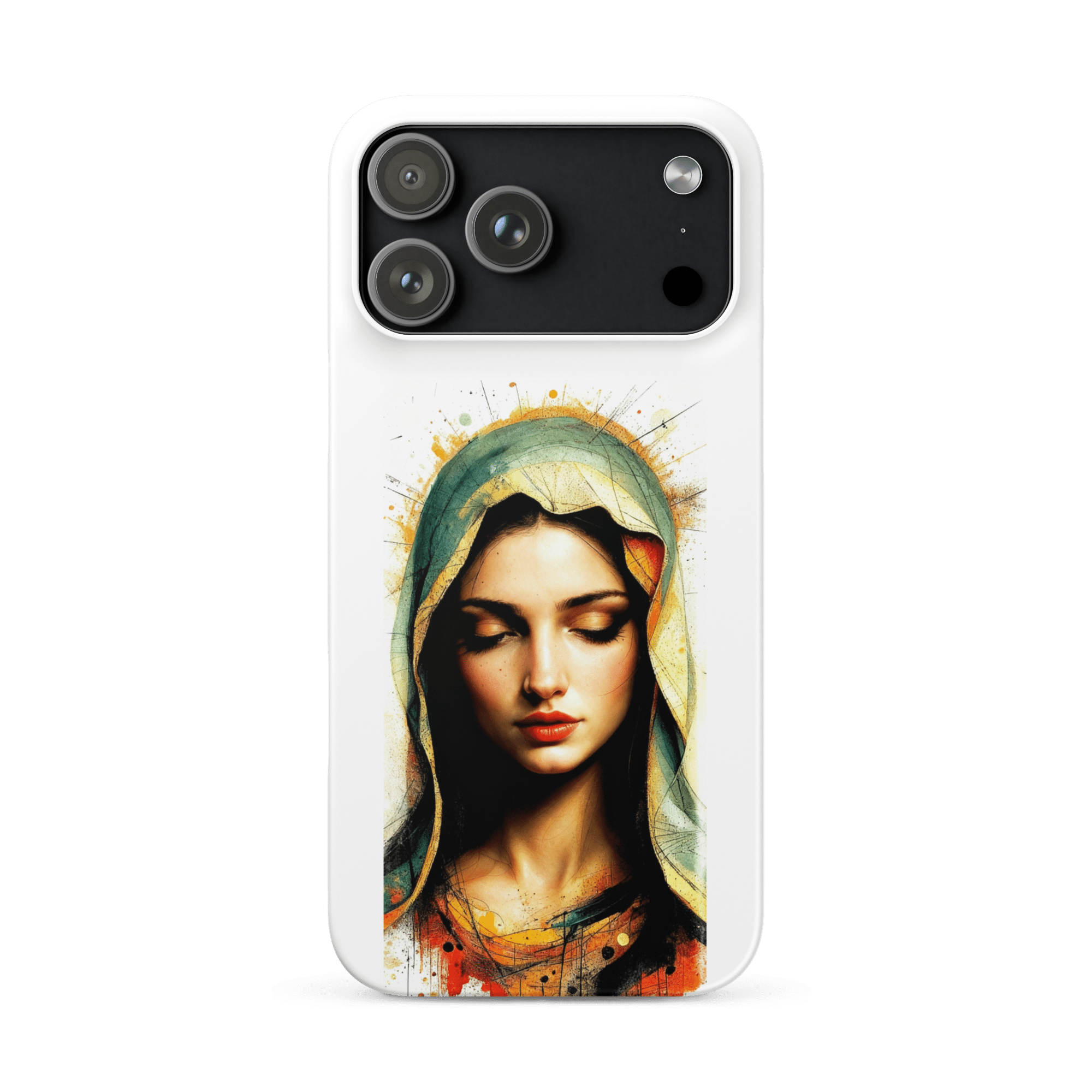 Mary of Nazareth Portrait Snap iPhone Case - Image 2