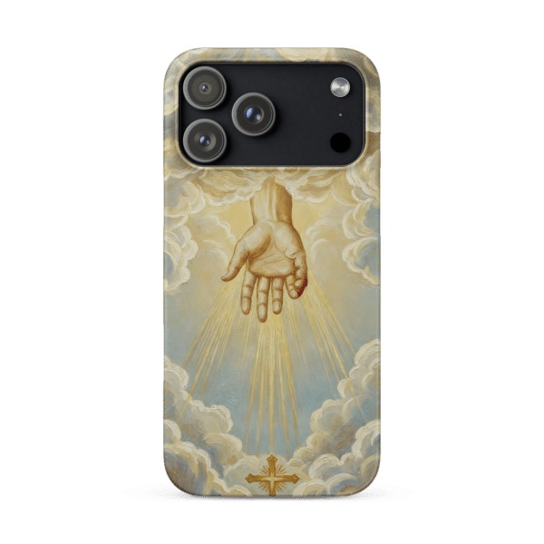 God’s Hand from Heaven Cross Snap iPhone Case