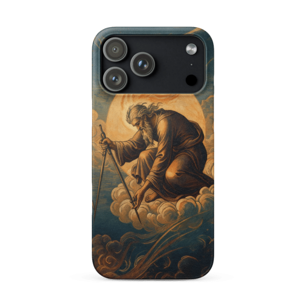 God Creating the World with Compass Snap iPhone Case