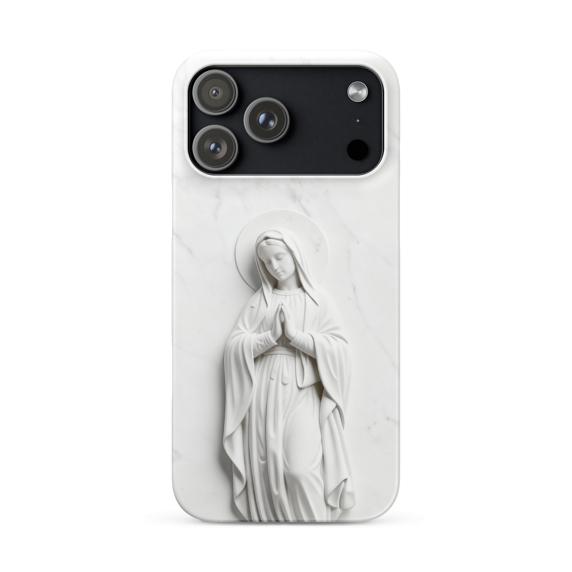 Virgin Mary Marble Snap iPhone Case - Image 2