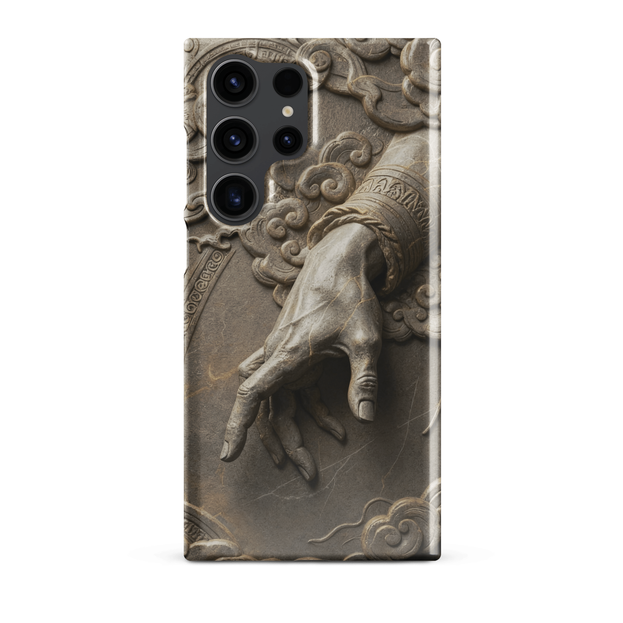 Divine Hand in Stone Clouds Snap Samsung Case - Image 7
