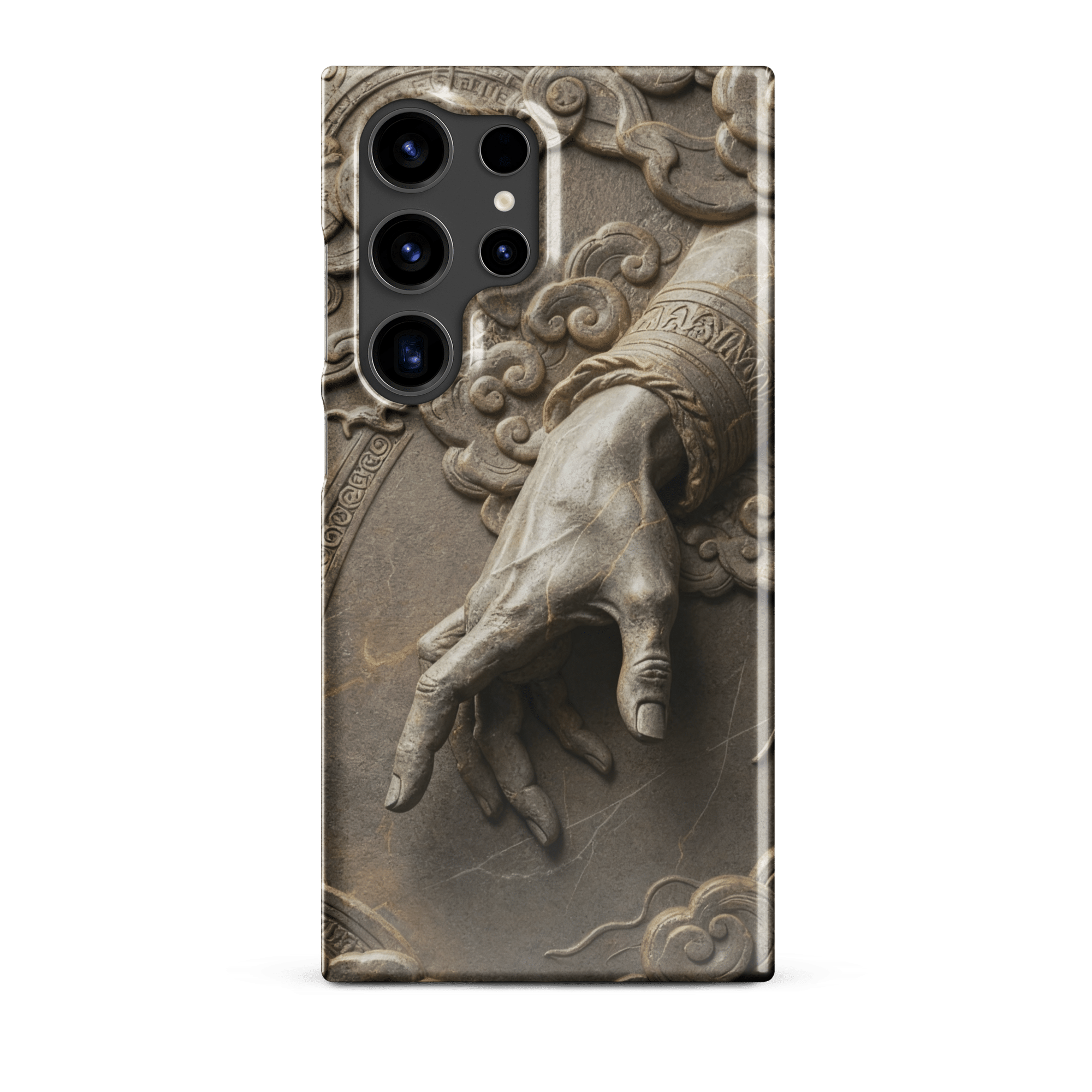 Divine Hand in Stone Clouds Snap Samsung Case - Image 4