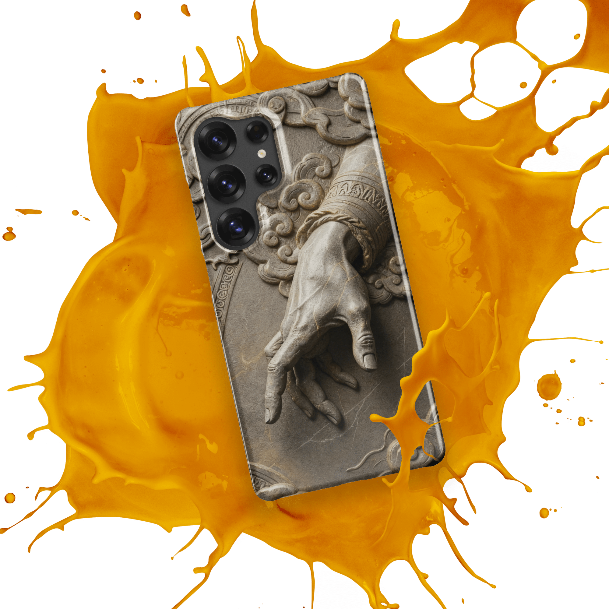 Divine Hand in Stone Clouds Snap Samsung Case - Image 12