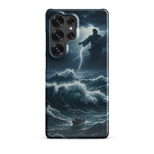 God in the Storm with Boat Snap Samsung Case