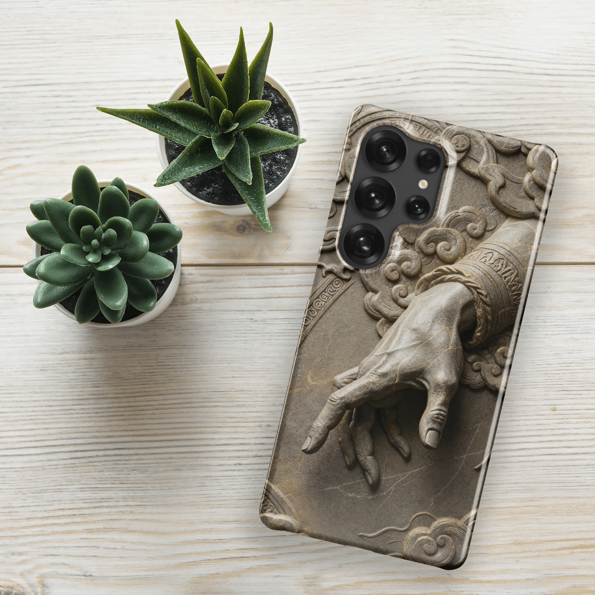 Divine Hand in Stone Clouds Snap Samsung Case - Image 11