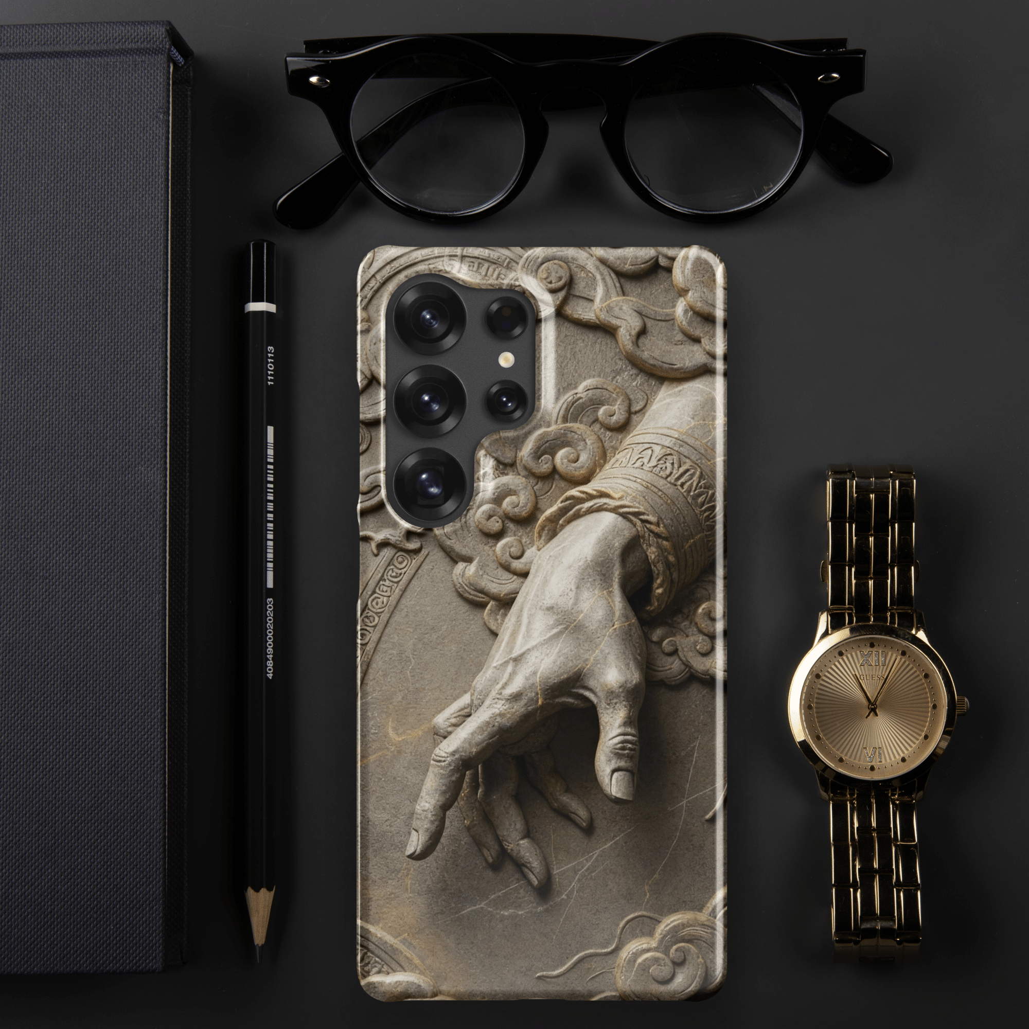 Divine Hand in Stone Clouds Snap Samsung Case - Image 10