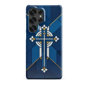 Stained Glass Cross Snap Samsung Case