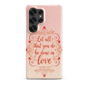 Corinthians Love Script Snap Samsung Case