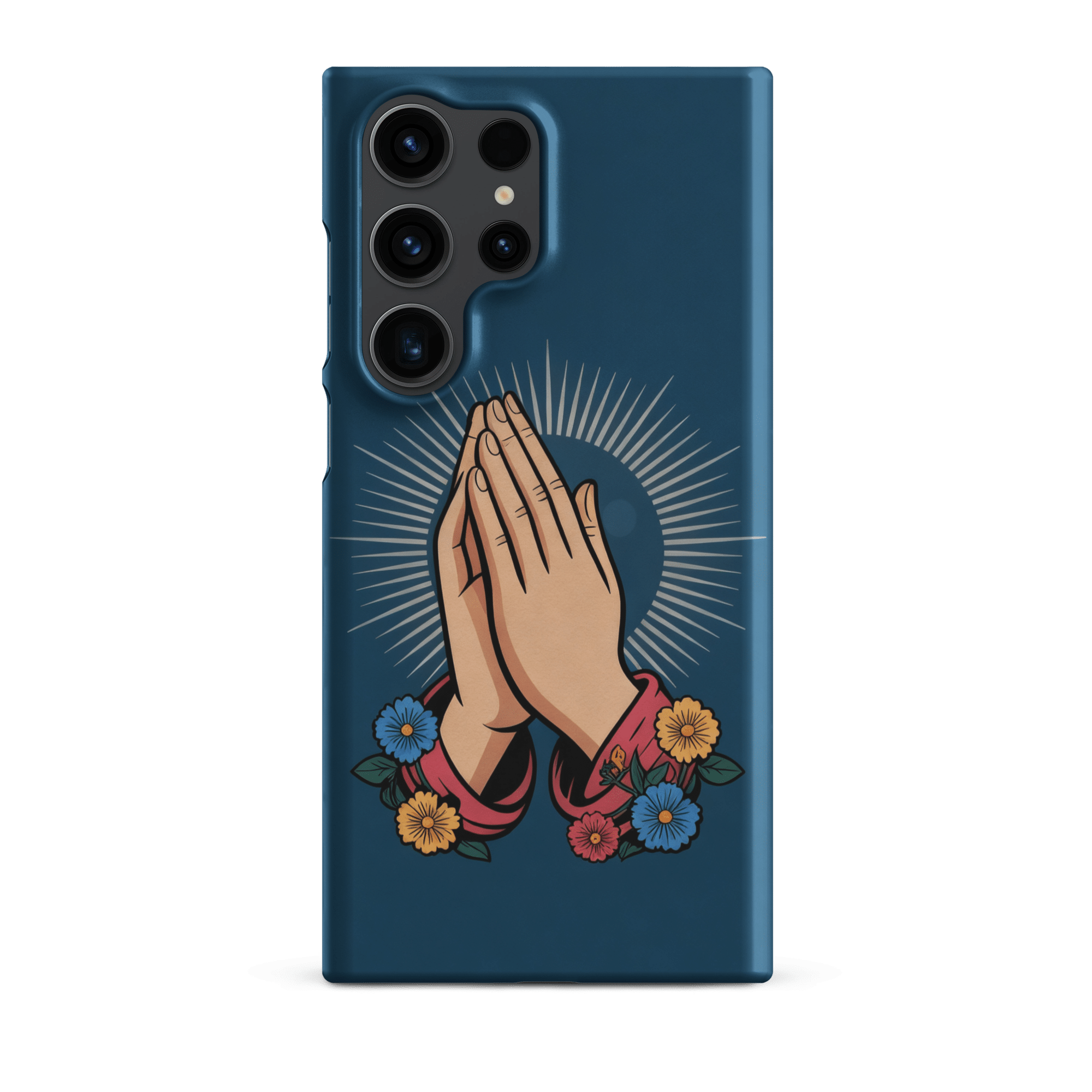 Praying Hands with Flowers Snap Samsung Case - Image 7