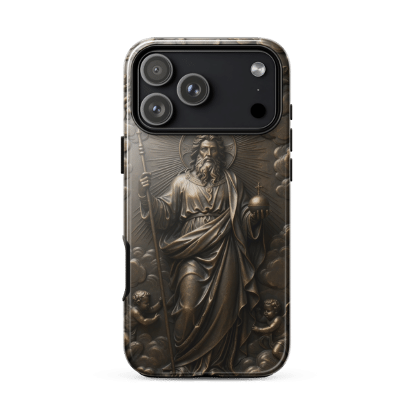 God with Angels in Heaven Tough iPhone Case