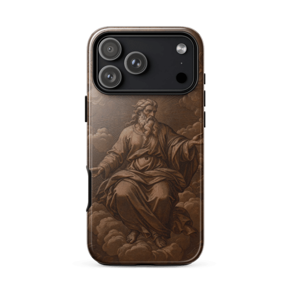 God in Heaven on the Clouds Tough iPhone Case