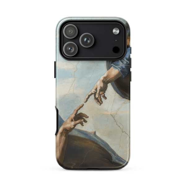 Creation of Adam Hands of God Tough iPhone Case