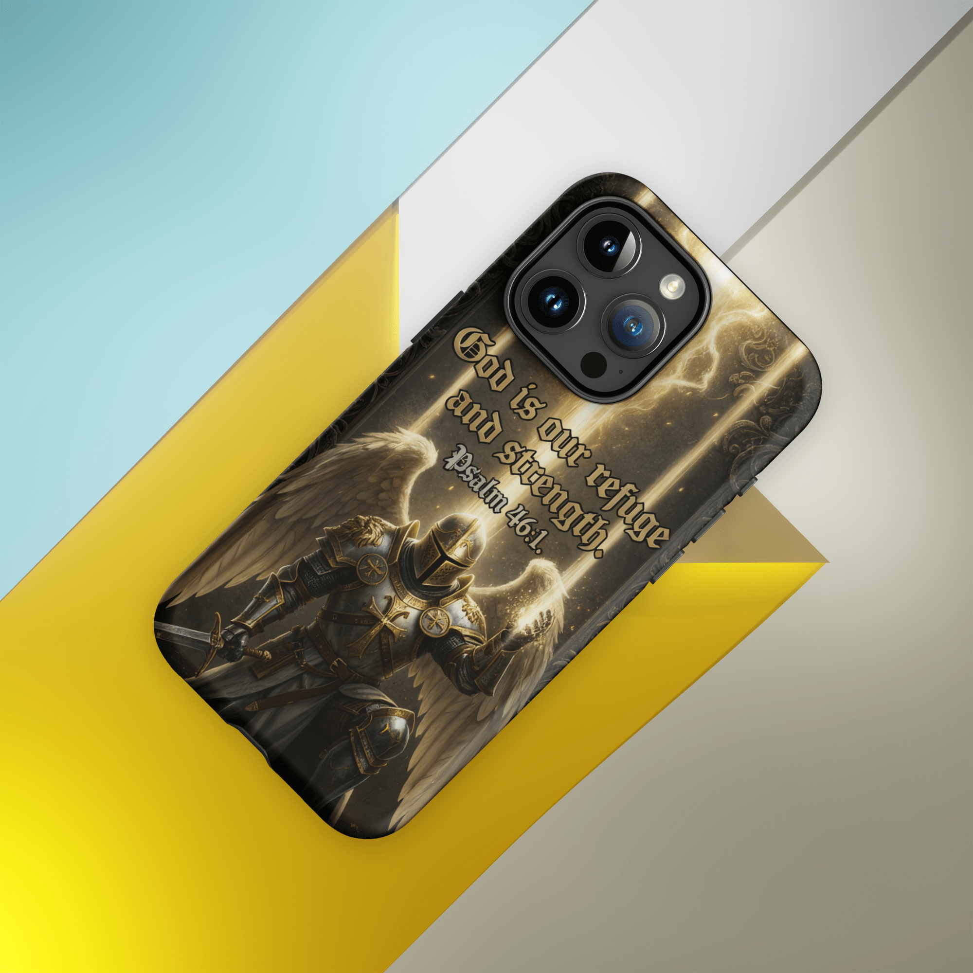 God Is Our Refuge Tough iPhone Case - Image 11
