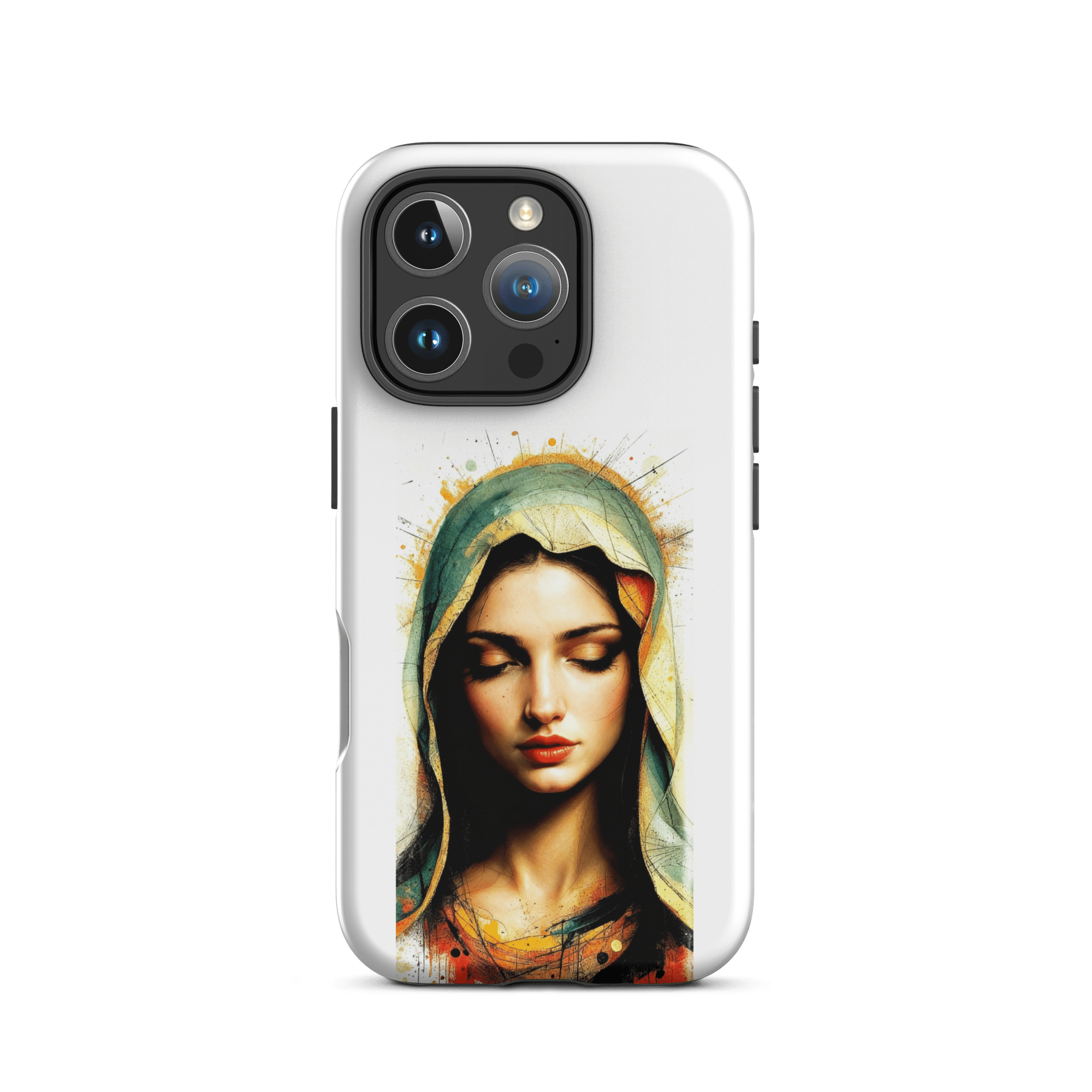 Mary of Nazareth Portrait Tough iPhone Case - Image 8