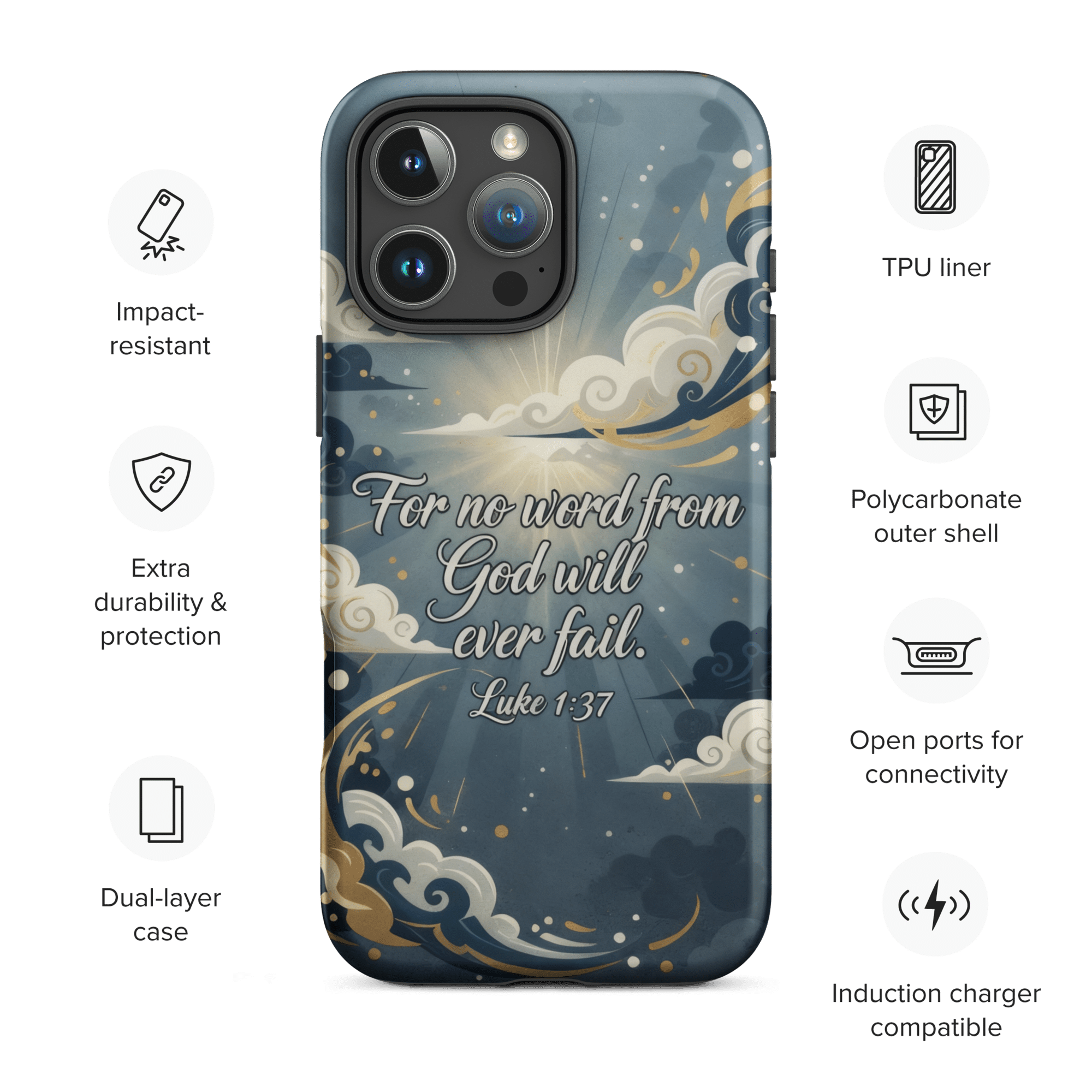 All Things Are Possible With God Tough iPhone Case - Image 10