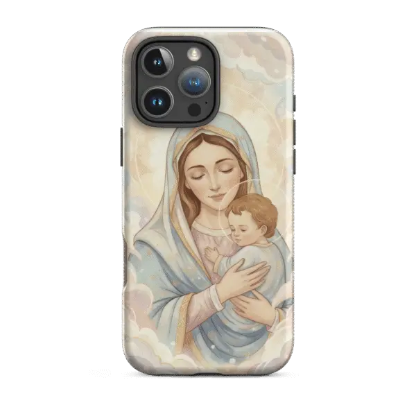 Madonna And Baby Jesus Tough iPhone Case