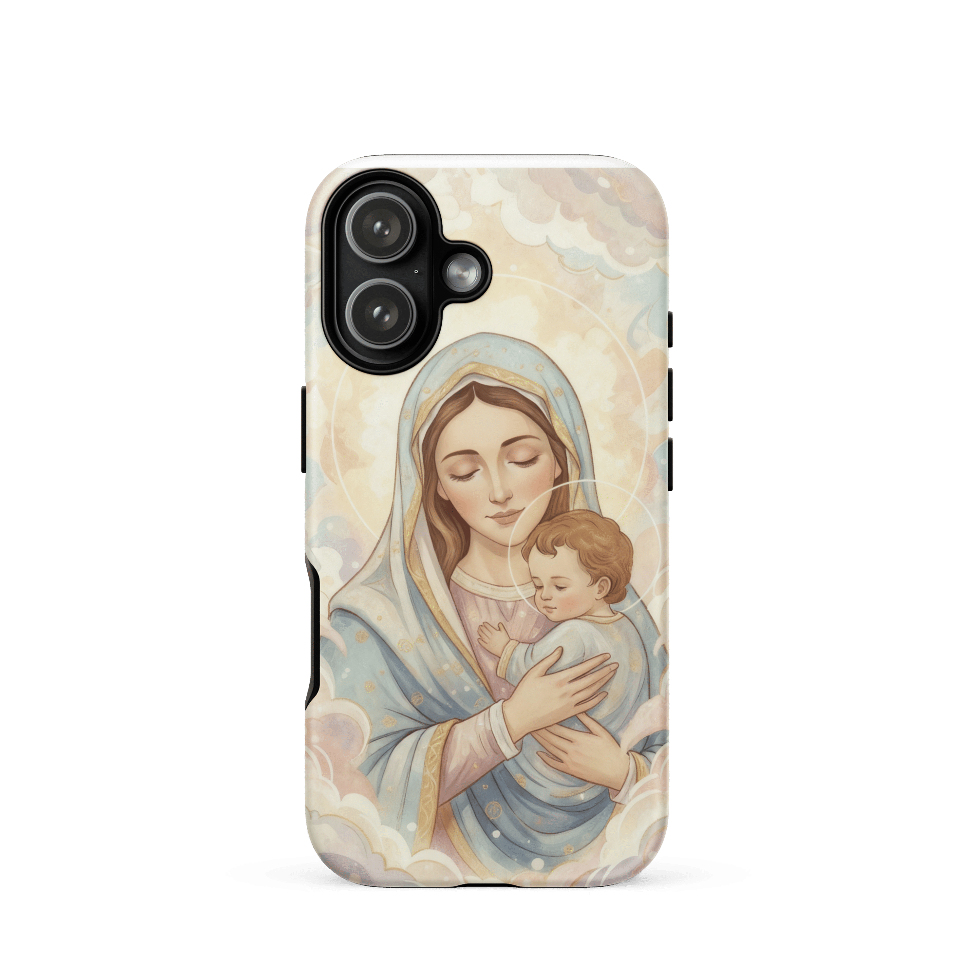 Madonna And Baby Jesus Tough iPhone Case - Image 7