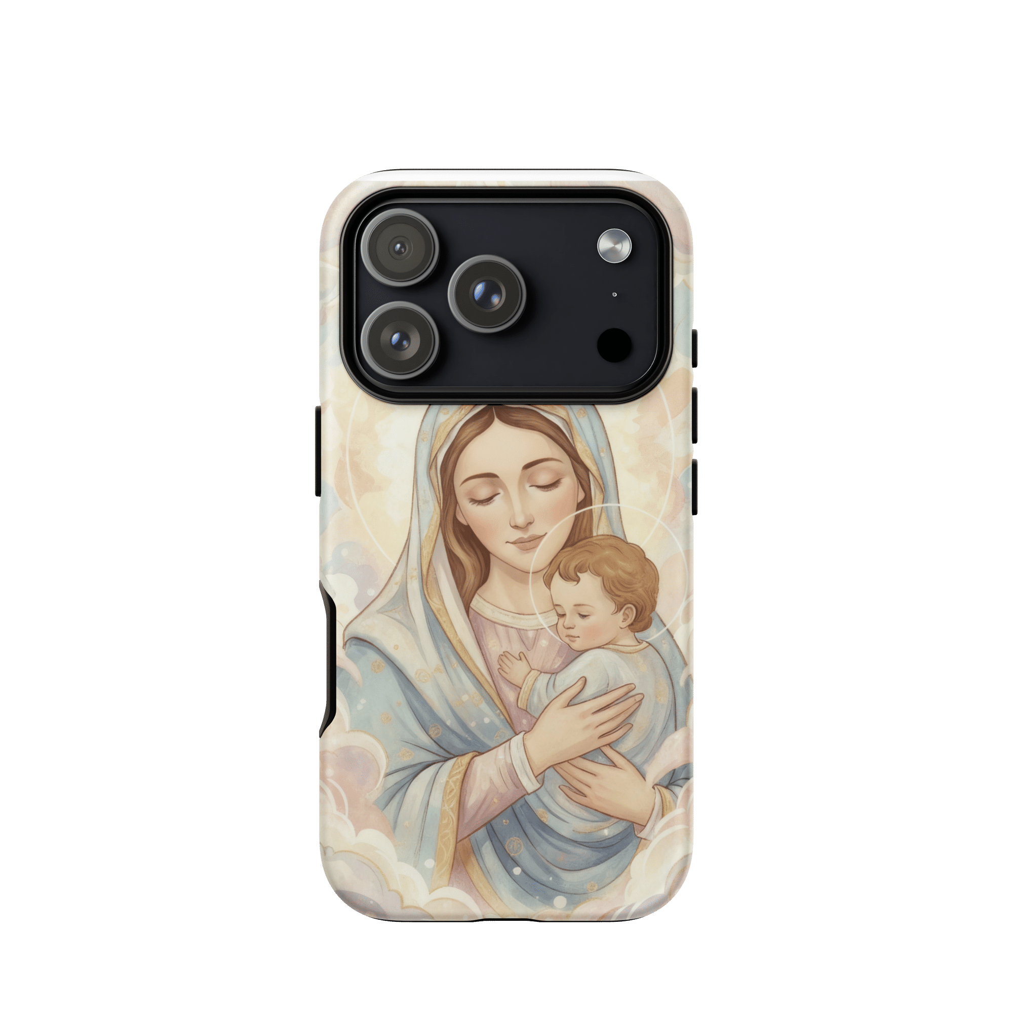 Madonna And Baby Jesus Tough iPhone Case - Image 5