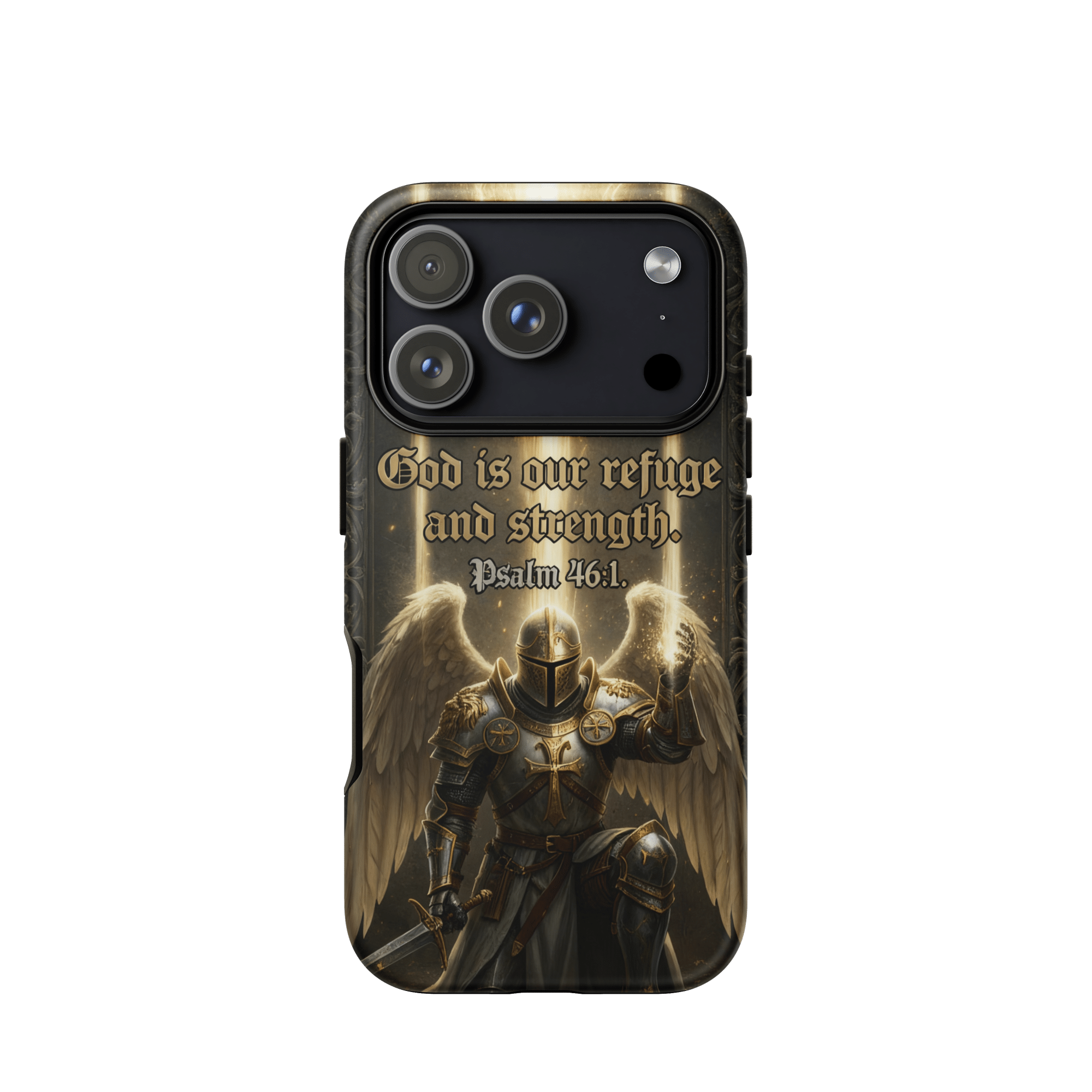 God Is Our Refuge Tough iPhone Case - Image 2