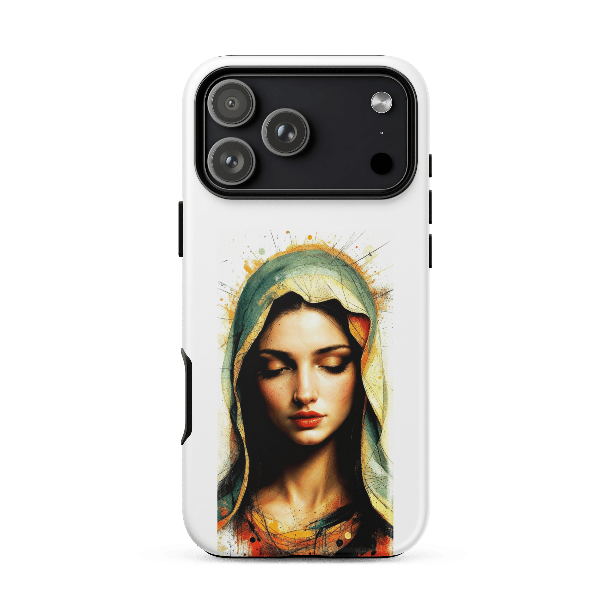 Mary of Nazareth Portrait Tough iPhone Case - Image 2